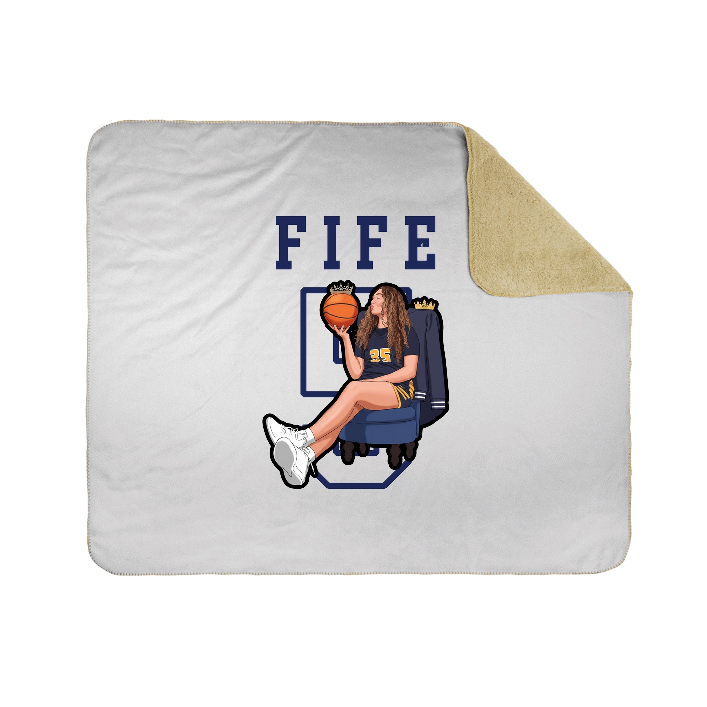 Throw Blanket — Shirsey in White