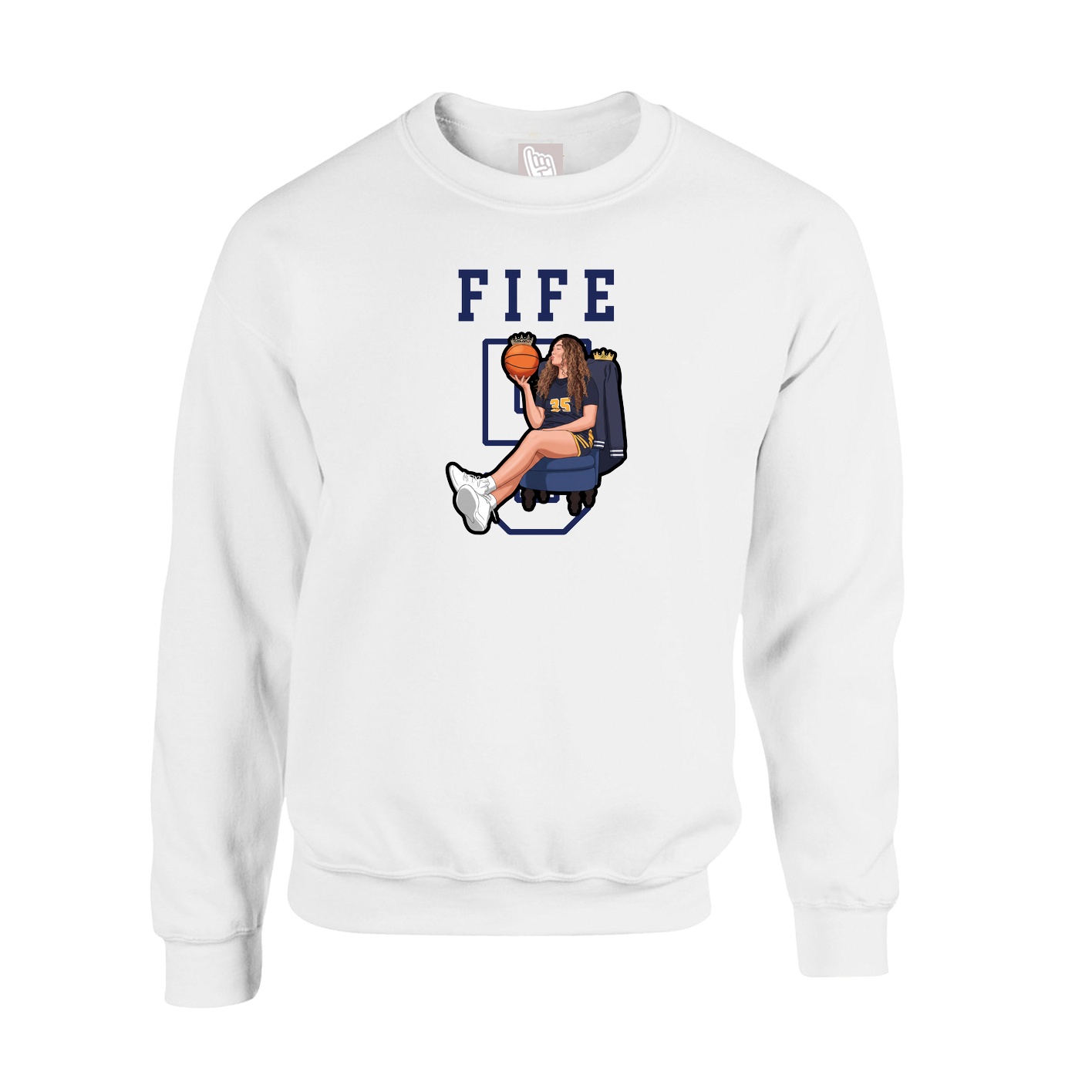 Fleece Crew — Shirsey in White