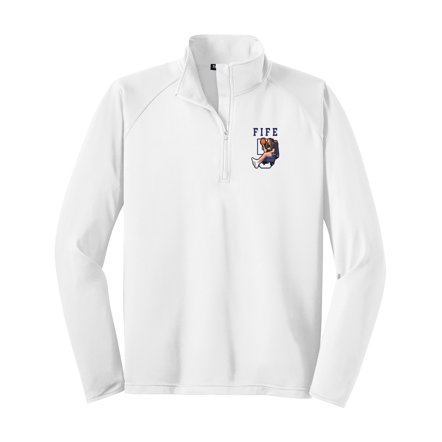 Q-Zip Pullover — Shirsey in White
