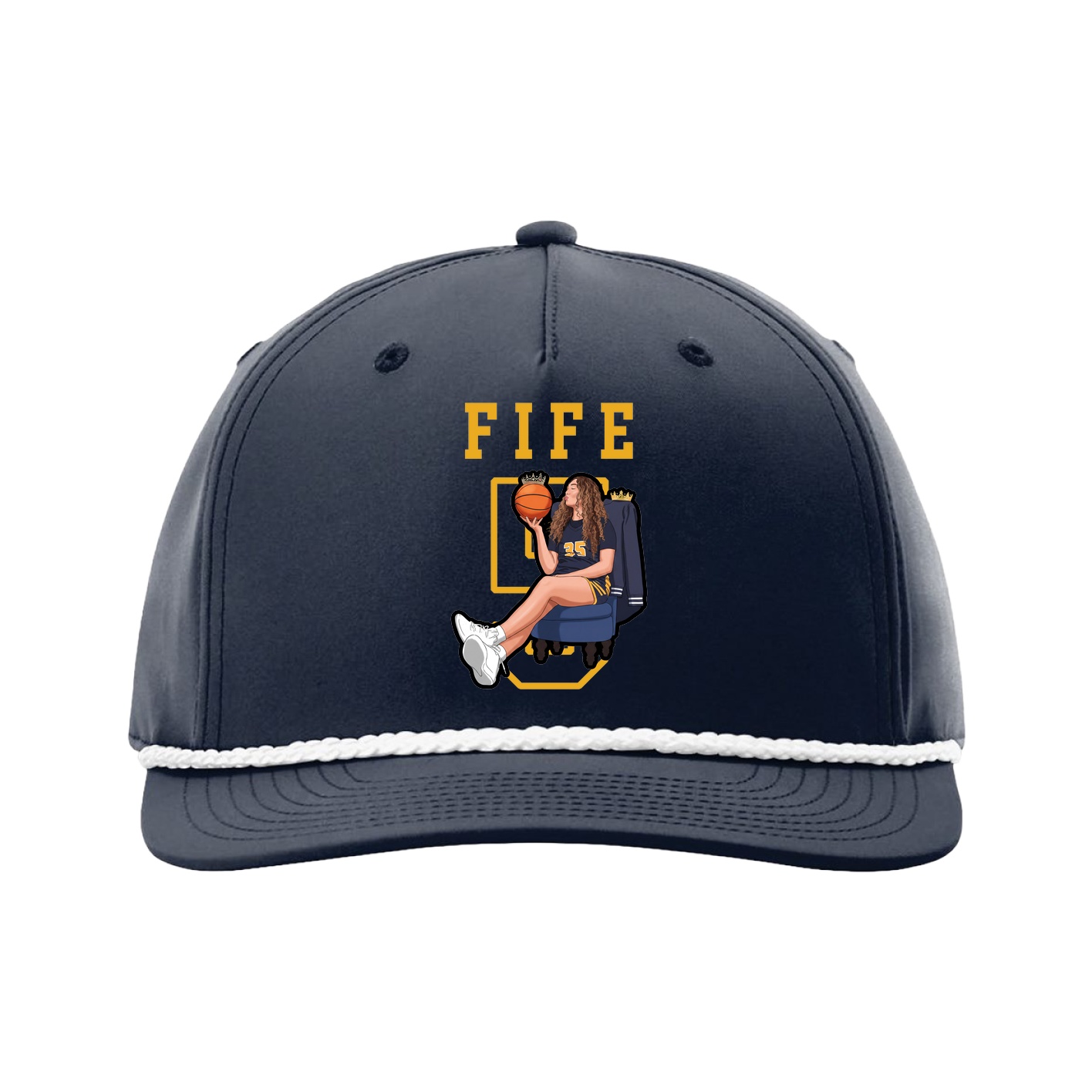 Five-Panel Classic Rope Cap — Shirsey in Navy