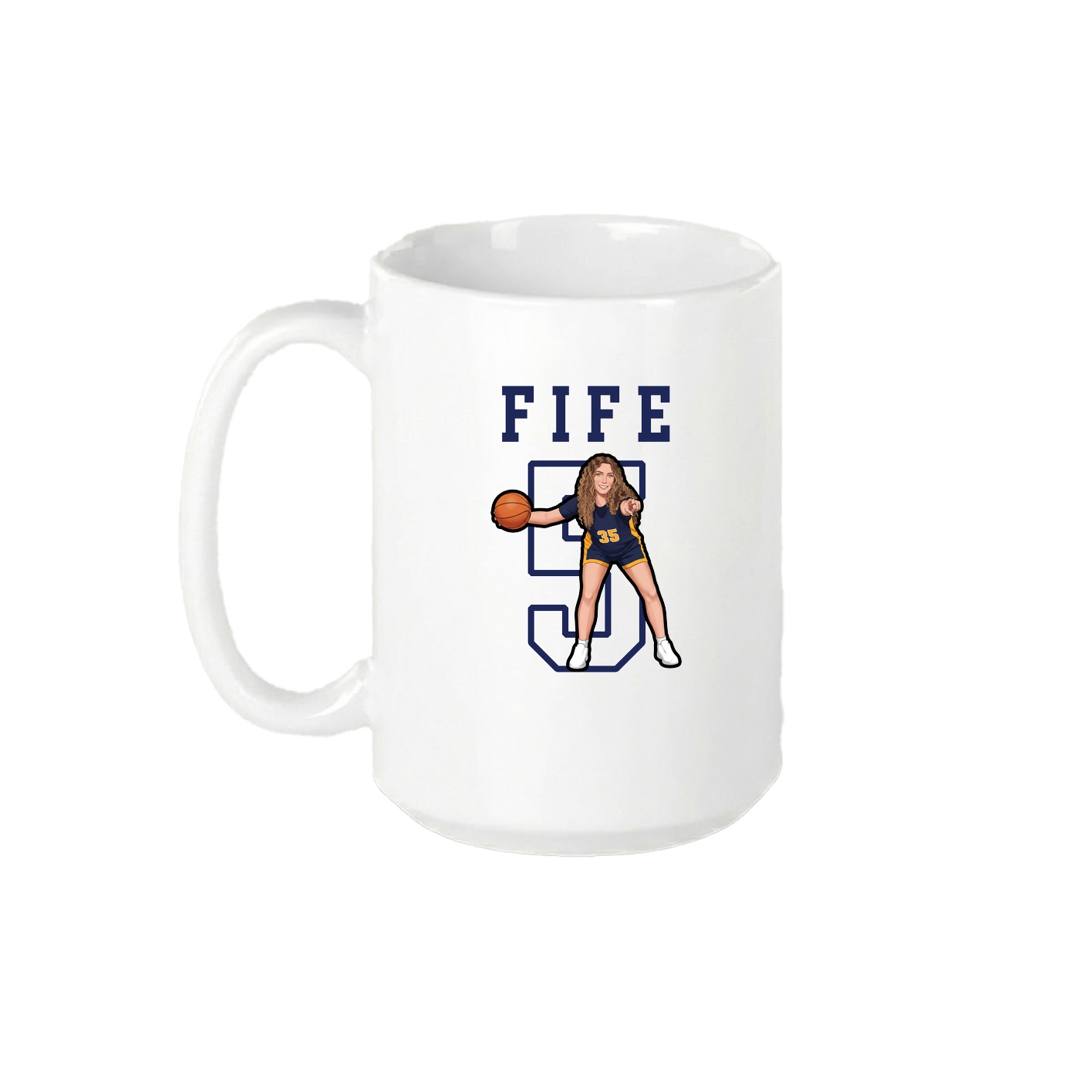 15oz Coffee Mug — Shirsey in White