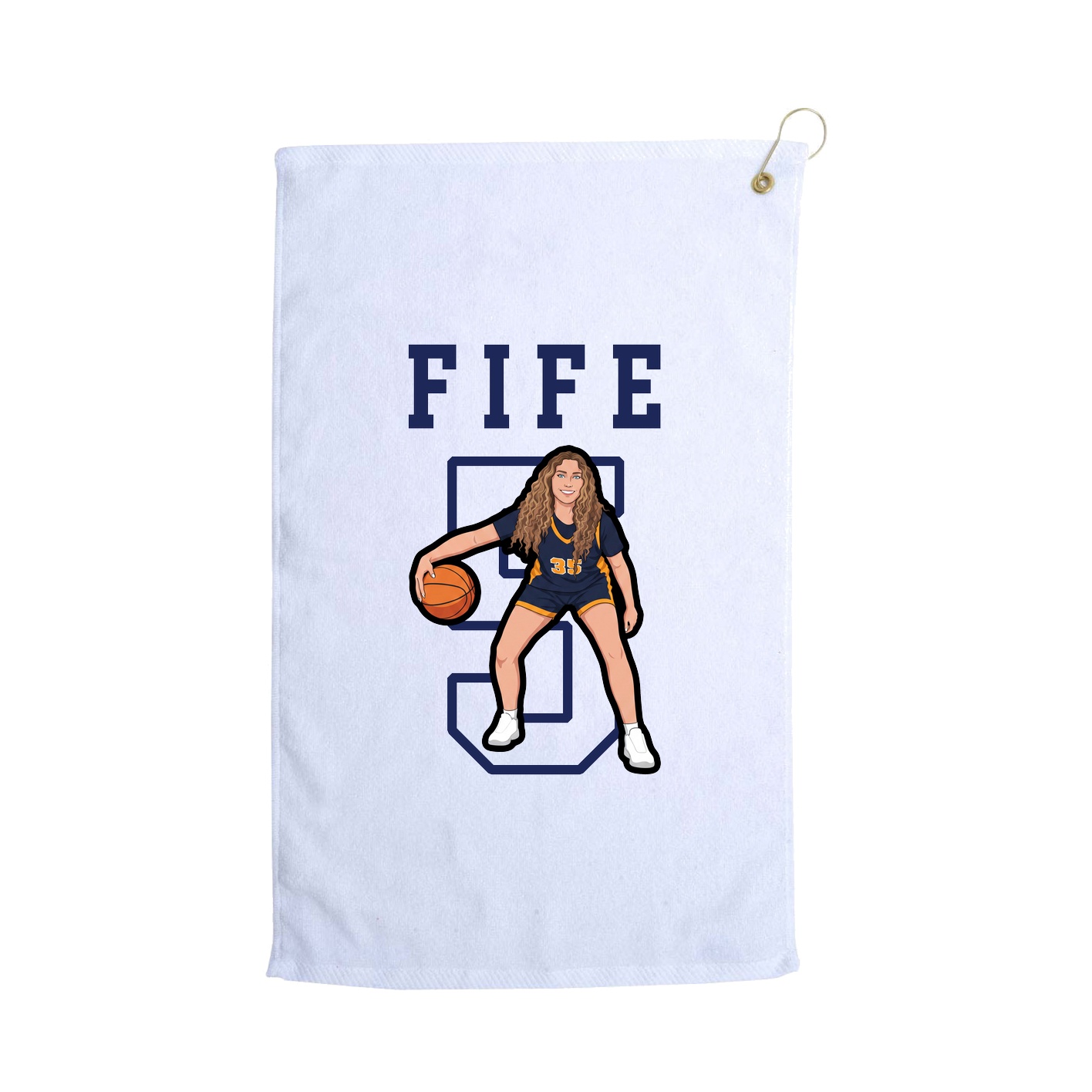 Golf Towel — Shirsey in White