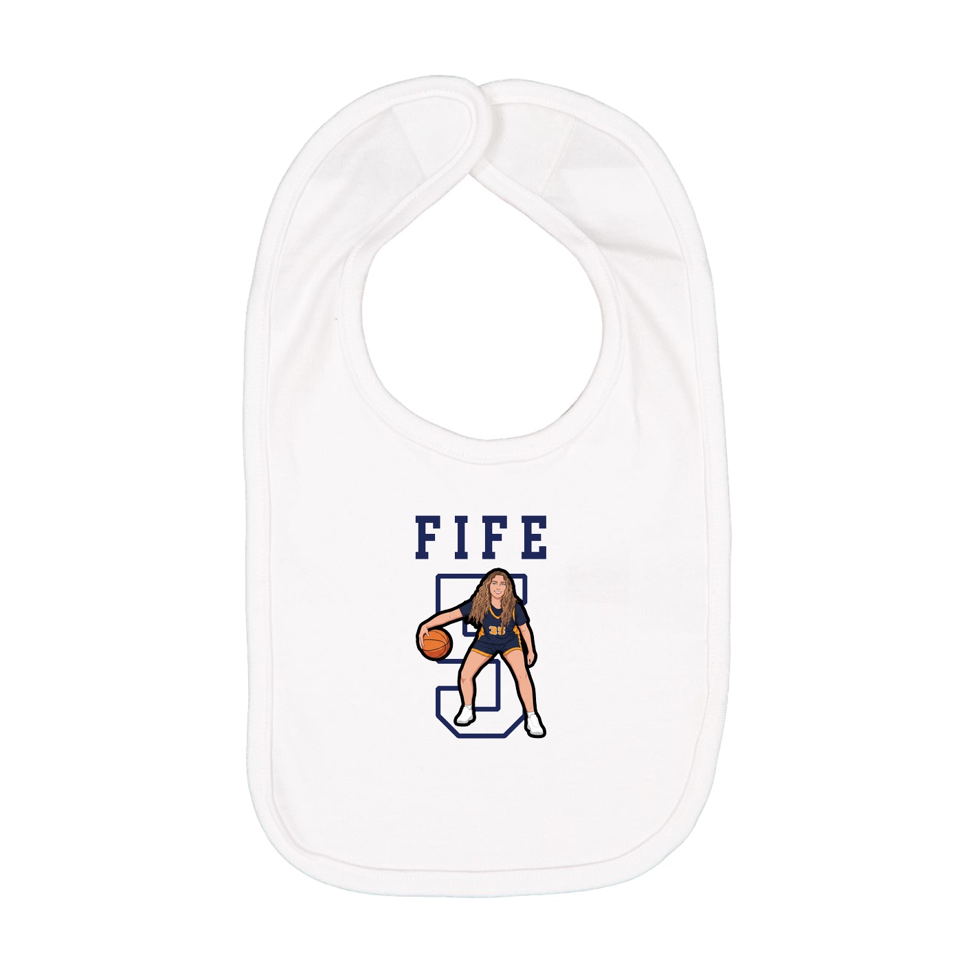 Infant Bib — Shirsey in White