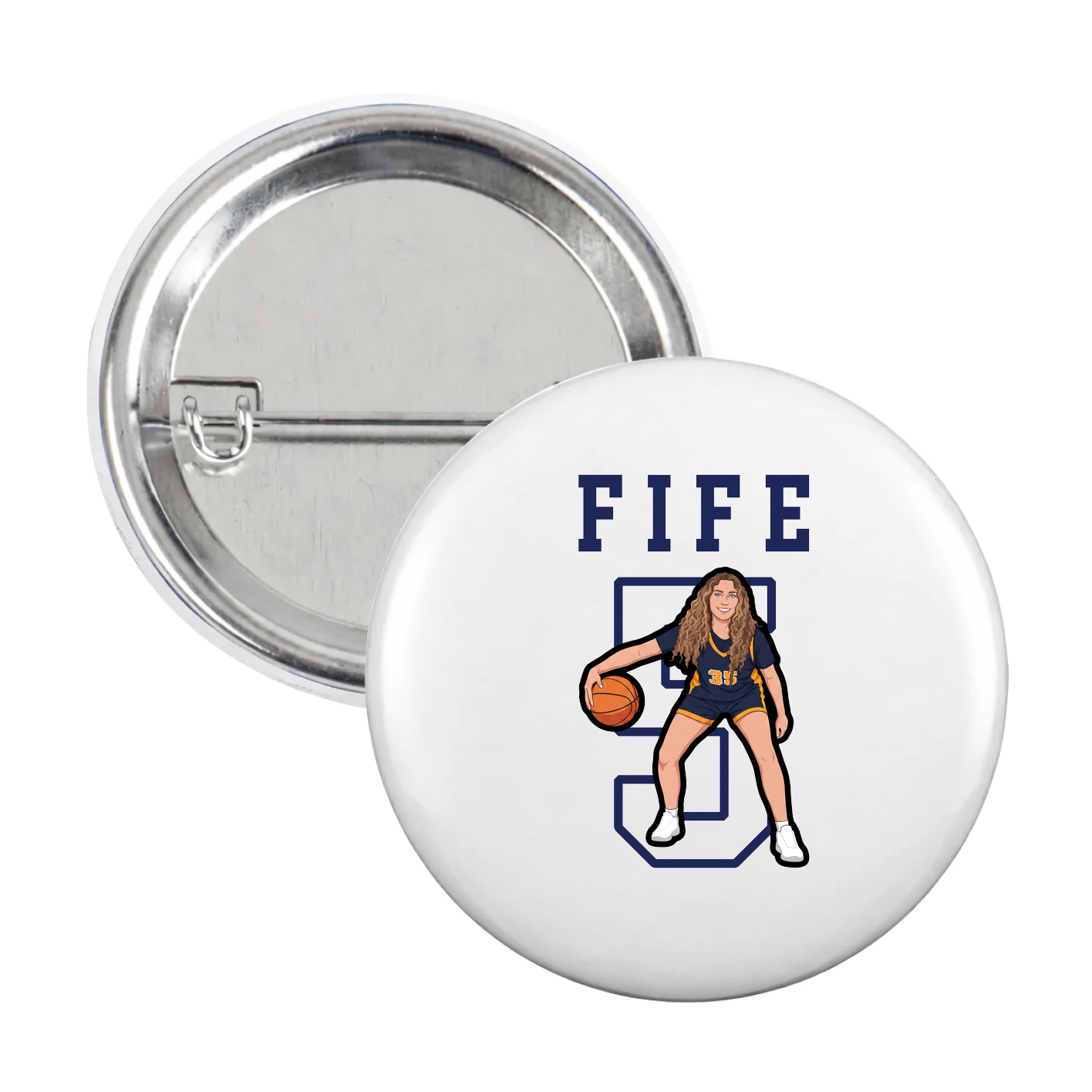 Game Day Button — Shirsey in White