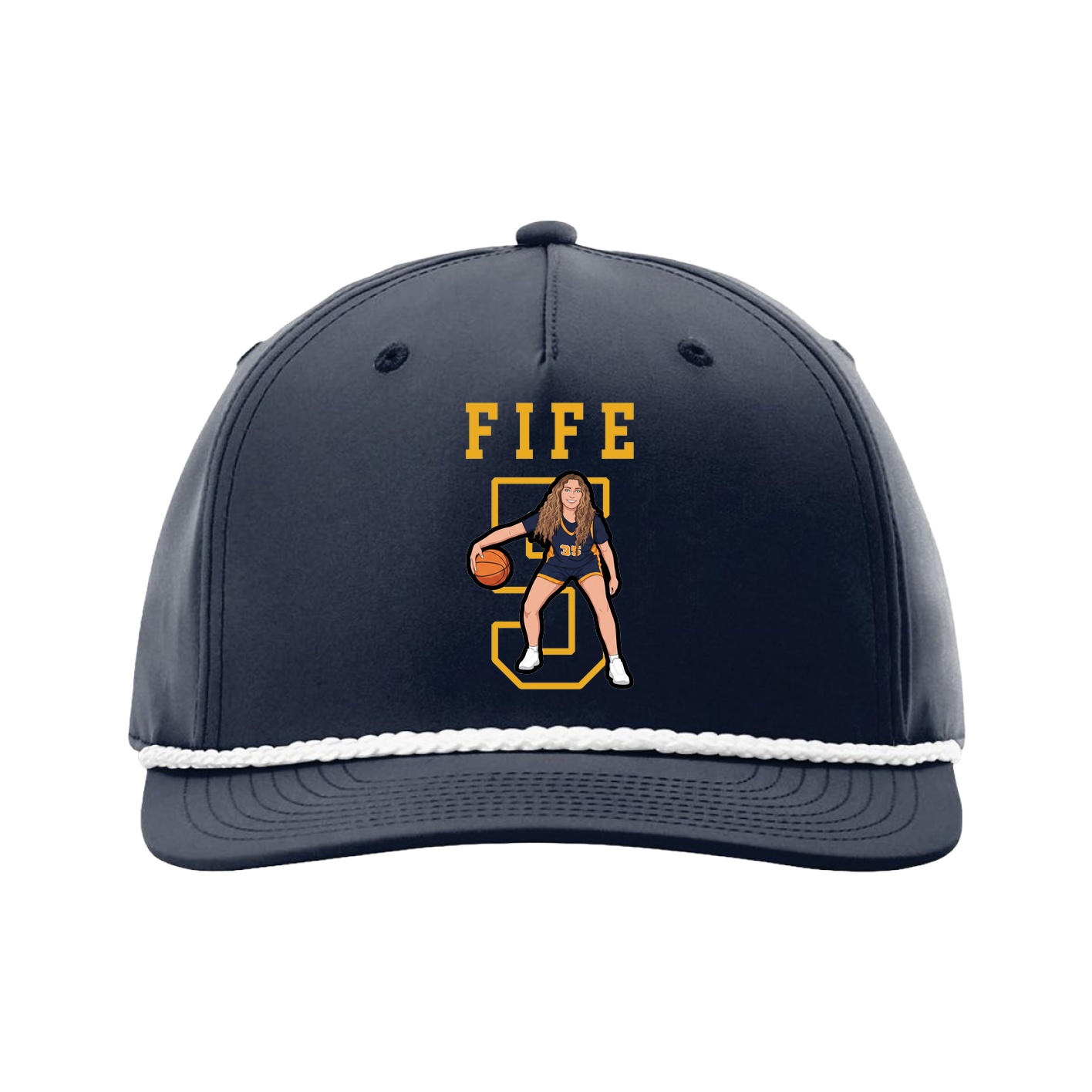 Five-Panel Classic Rope Cap — Shirsey in Navy