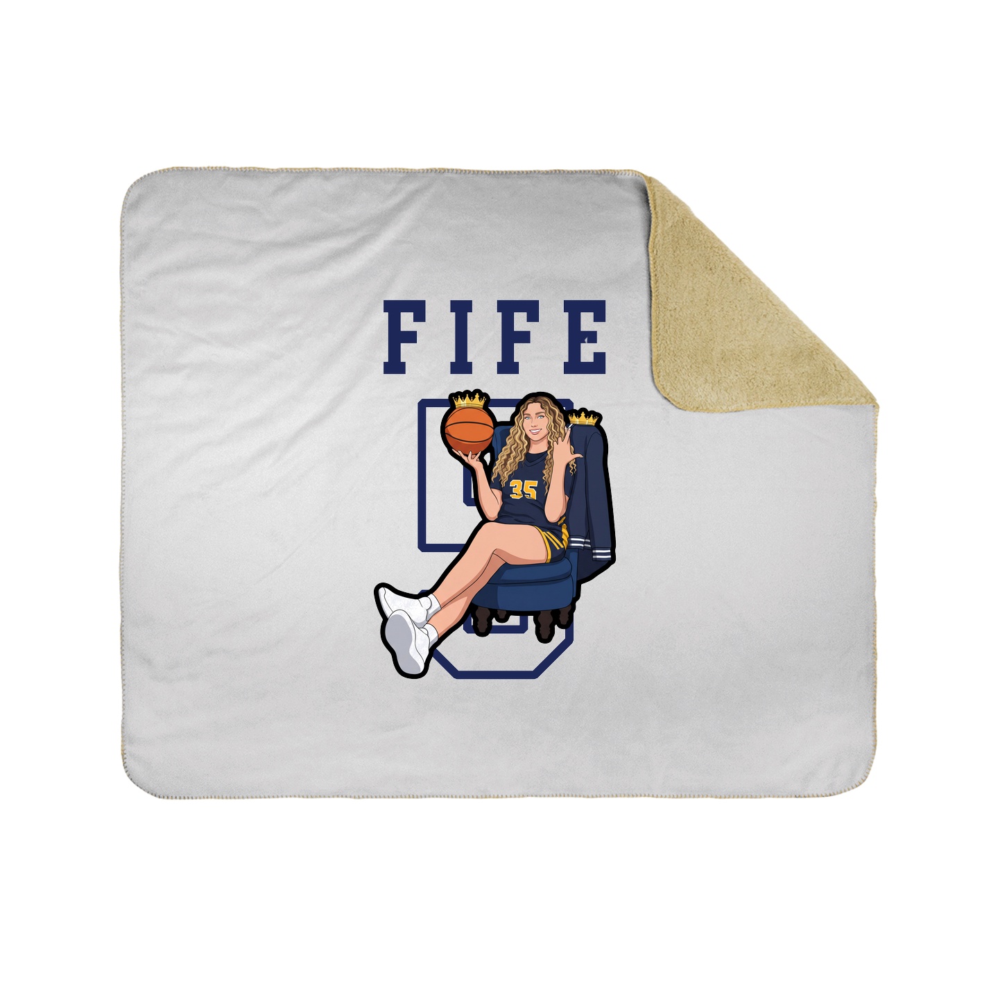 Throw Blanket — Shirsey in White