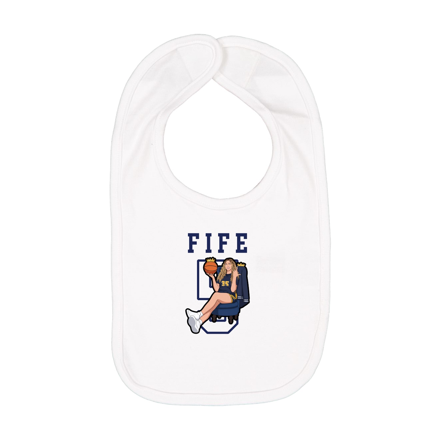 Infant Bib — Shirsey in White