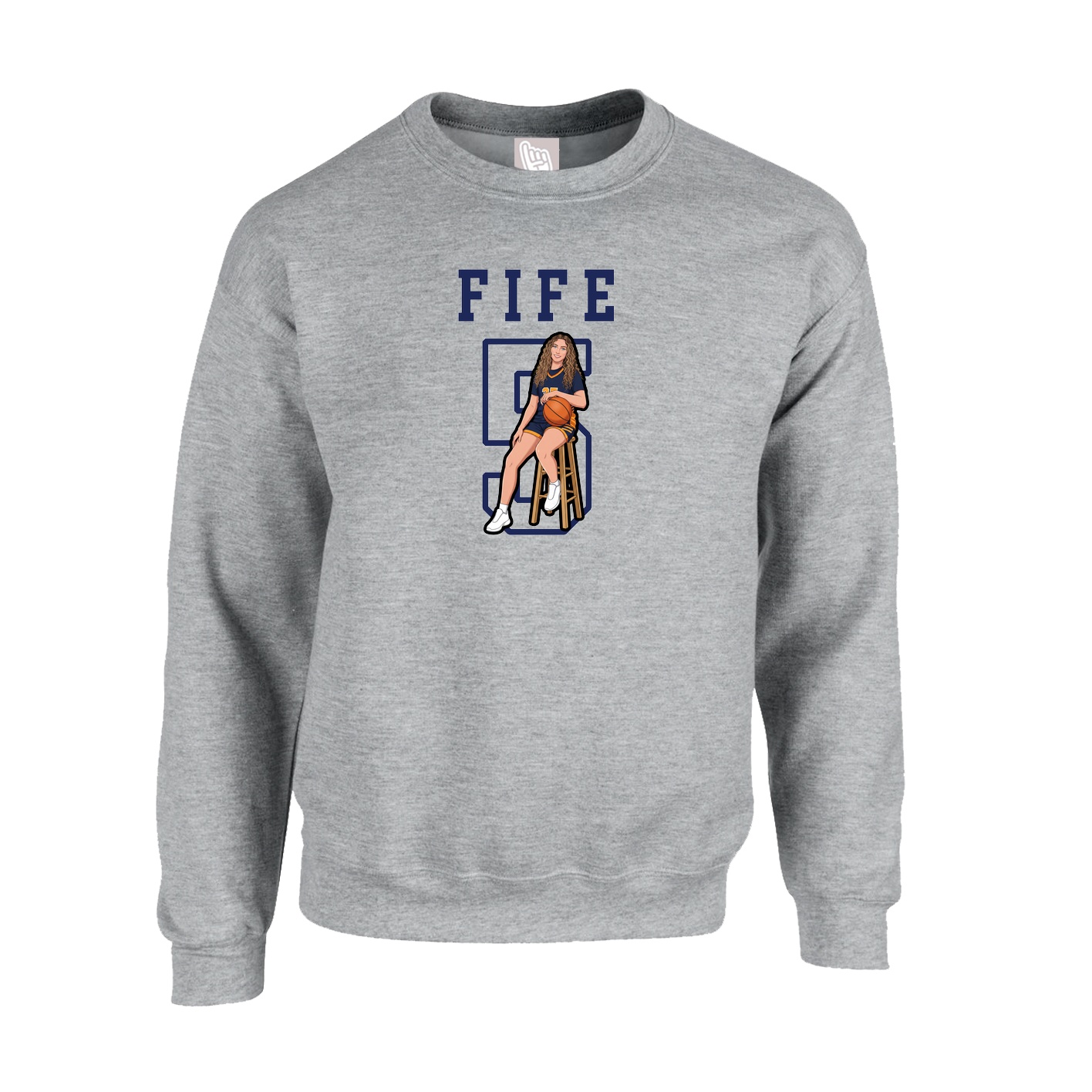 Fleece Crew — Shirsey in Grey