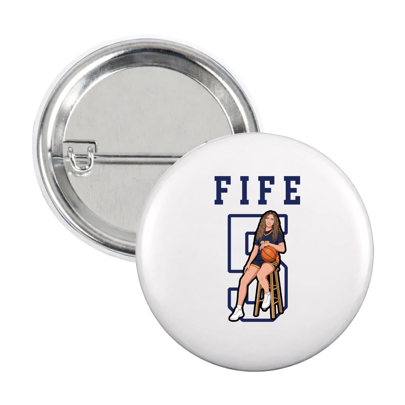 Game Day Button — Shirsey in White