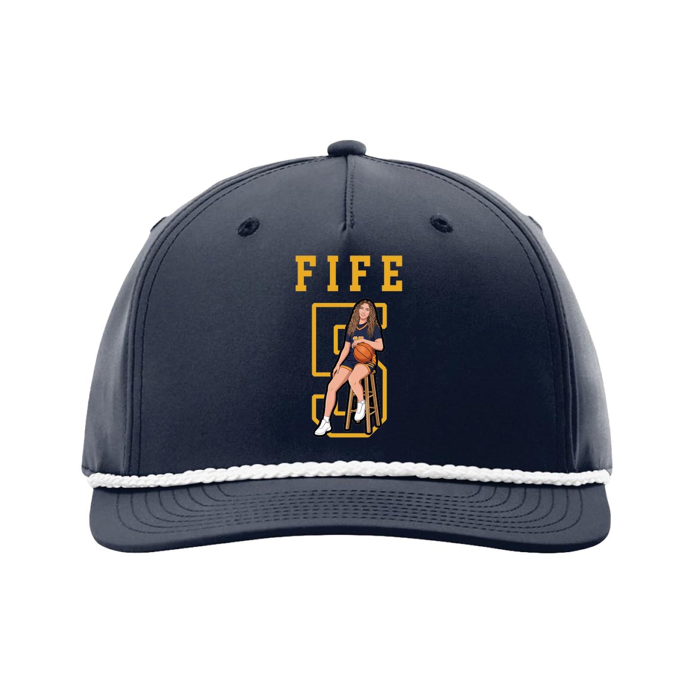 Five-Panel Classic Rope Cap — Shirsey in Navy
