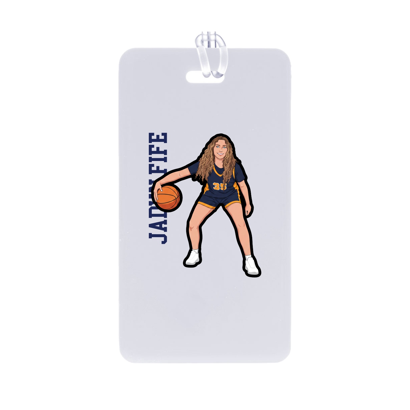 Bag Tag — Name Vertical in Classic