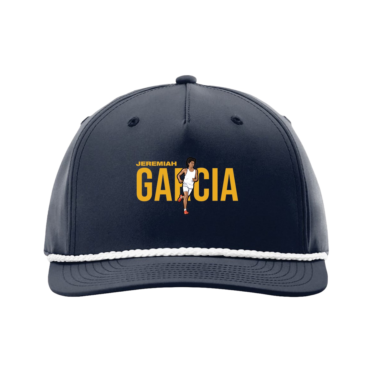 Five-Panel Classic Rope Cap — Player Name in Navy