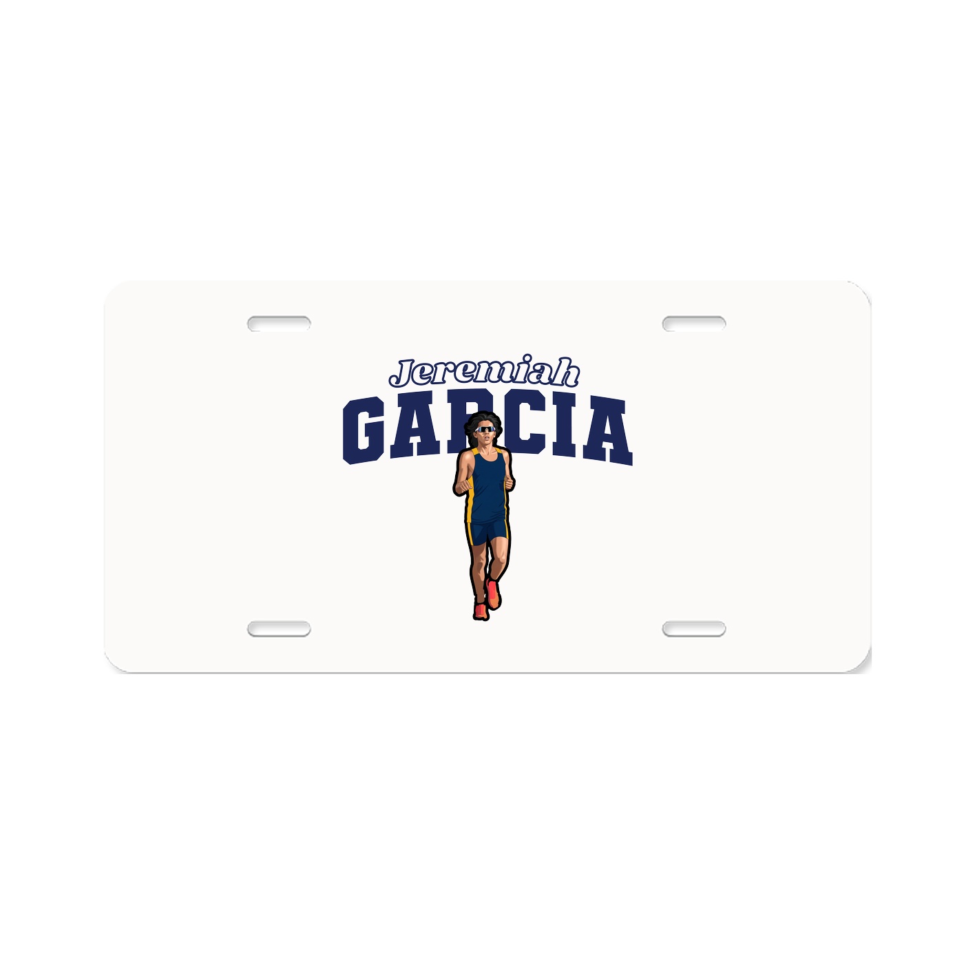 License Plate — Name Arch in Classic