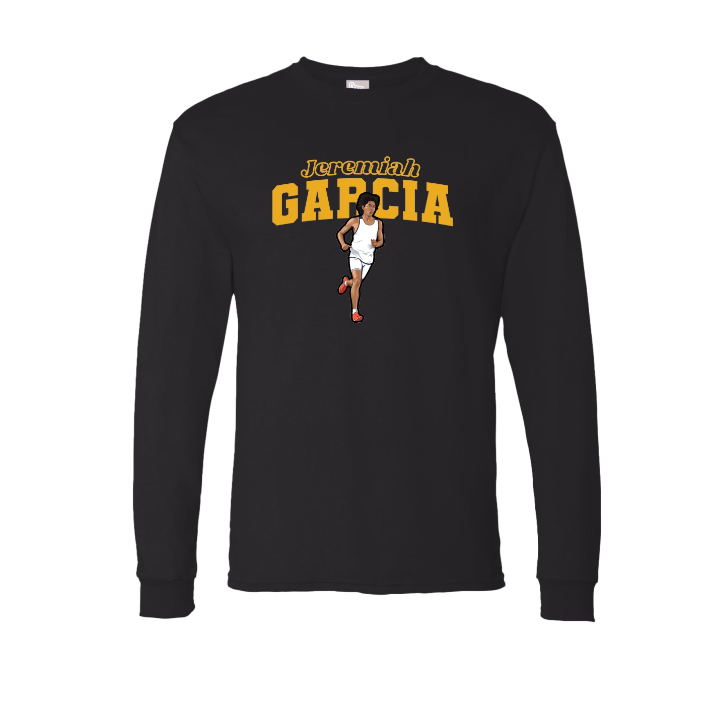 Long Sleeve Tee — Name Arch in Black