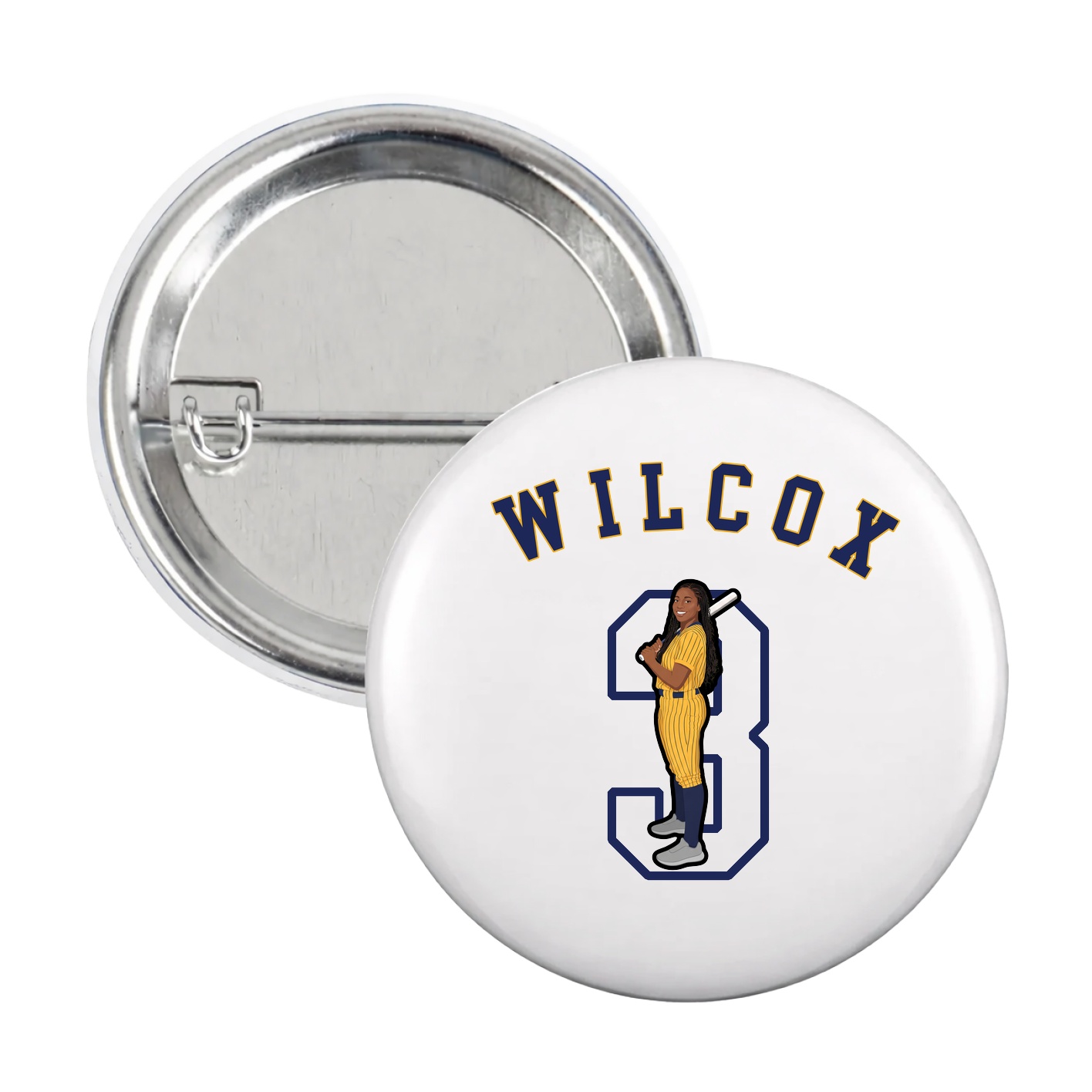 Game Day Button — Shirsey Arch in White