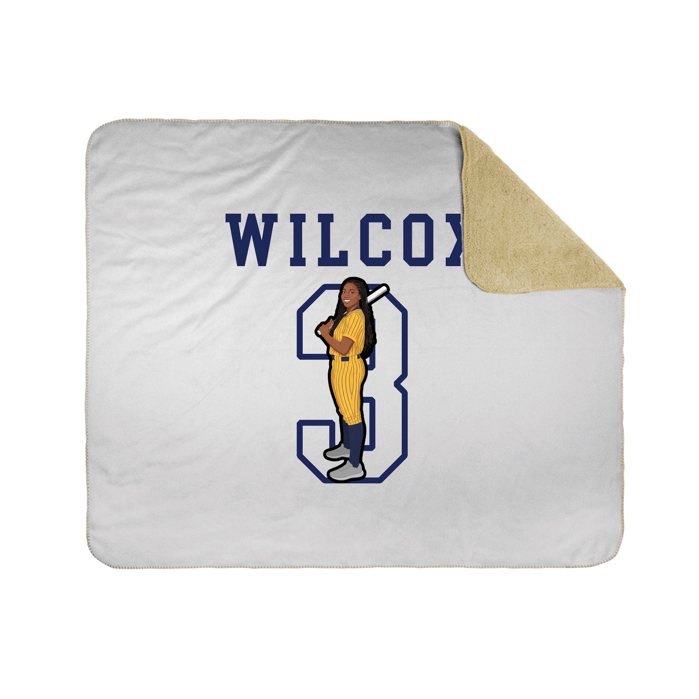 Throw Blanket — Shirsey in White