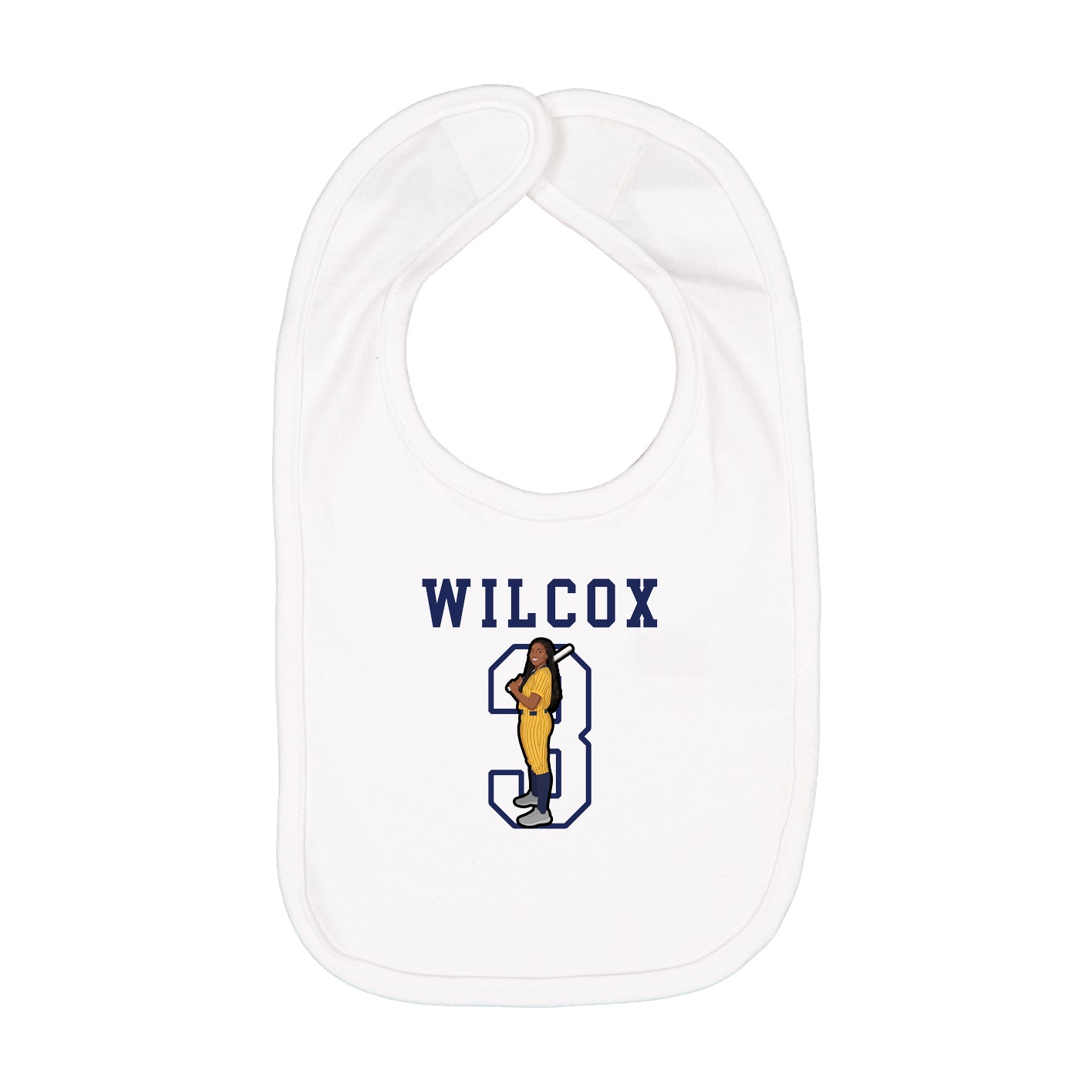 Infant Bib — Shirsey in White