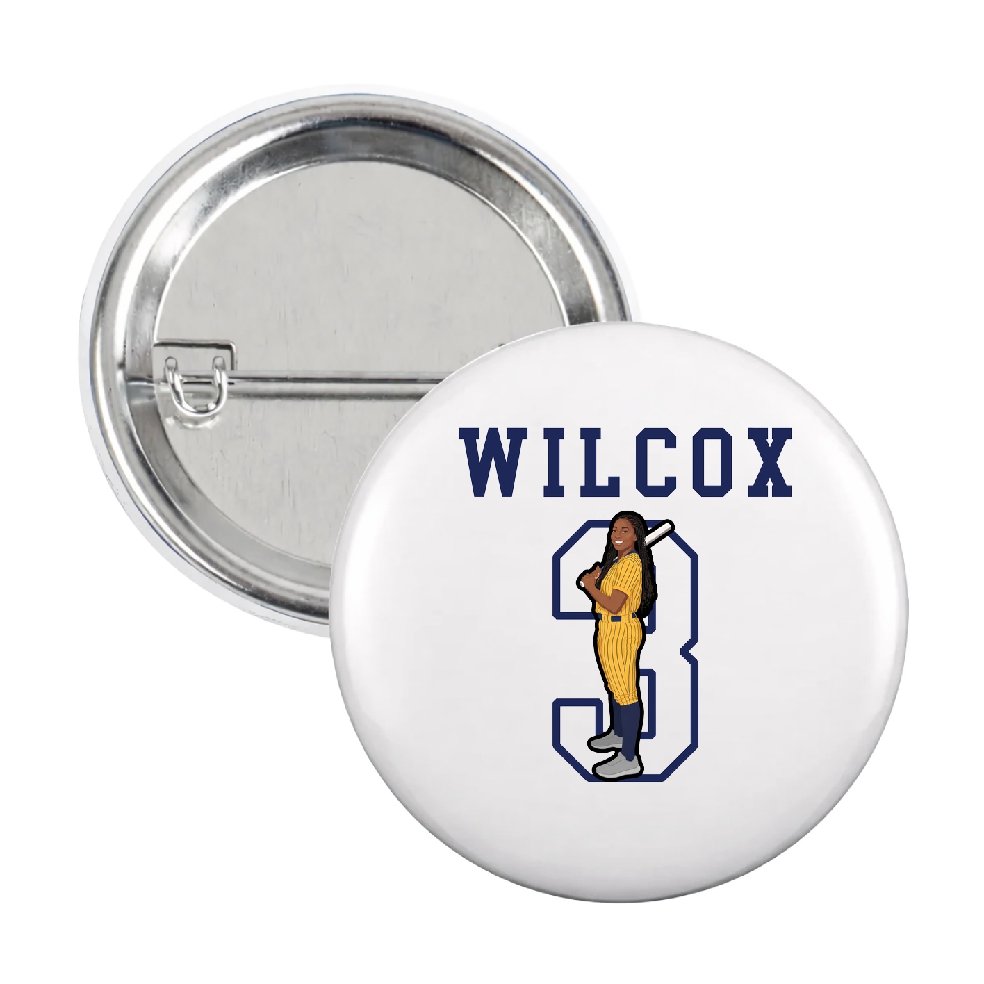 Game Day Button — Shirsey in White