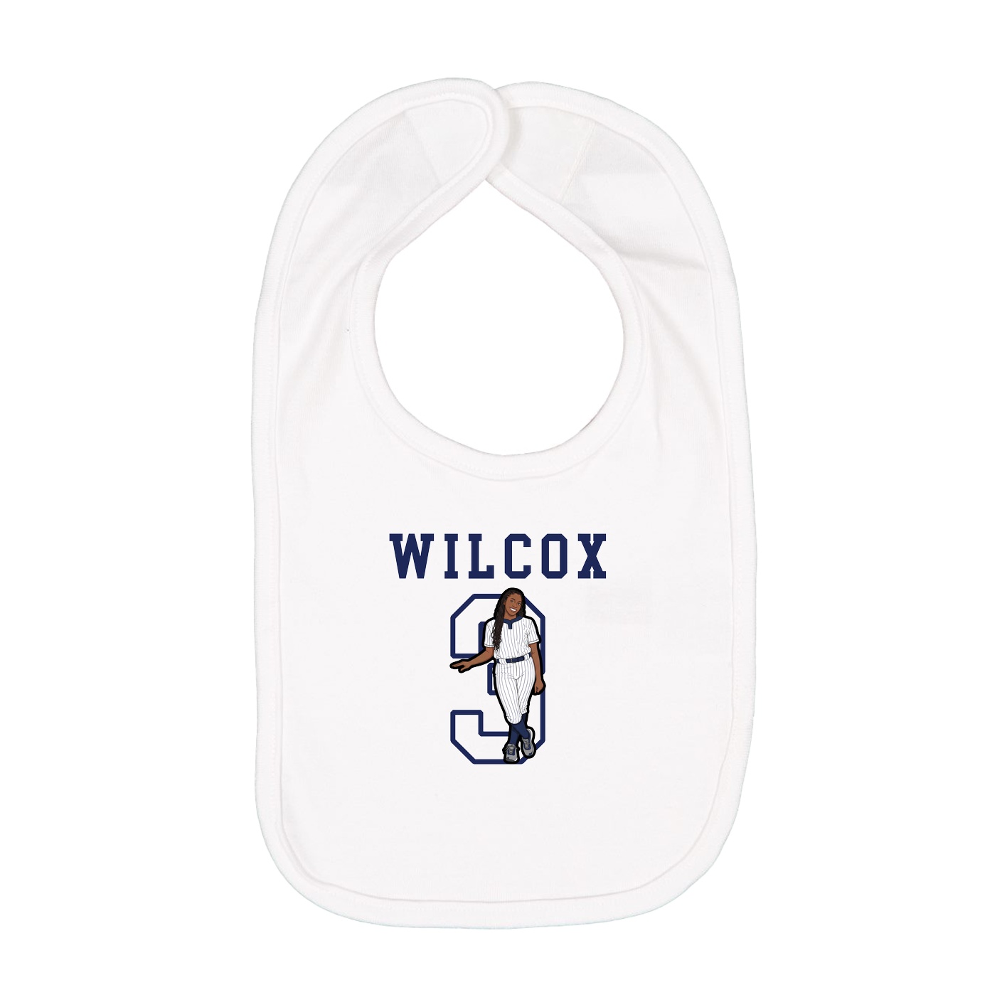 Infant Bib — Shirsey in White