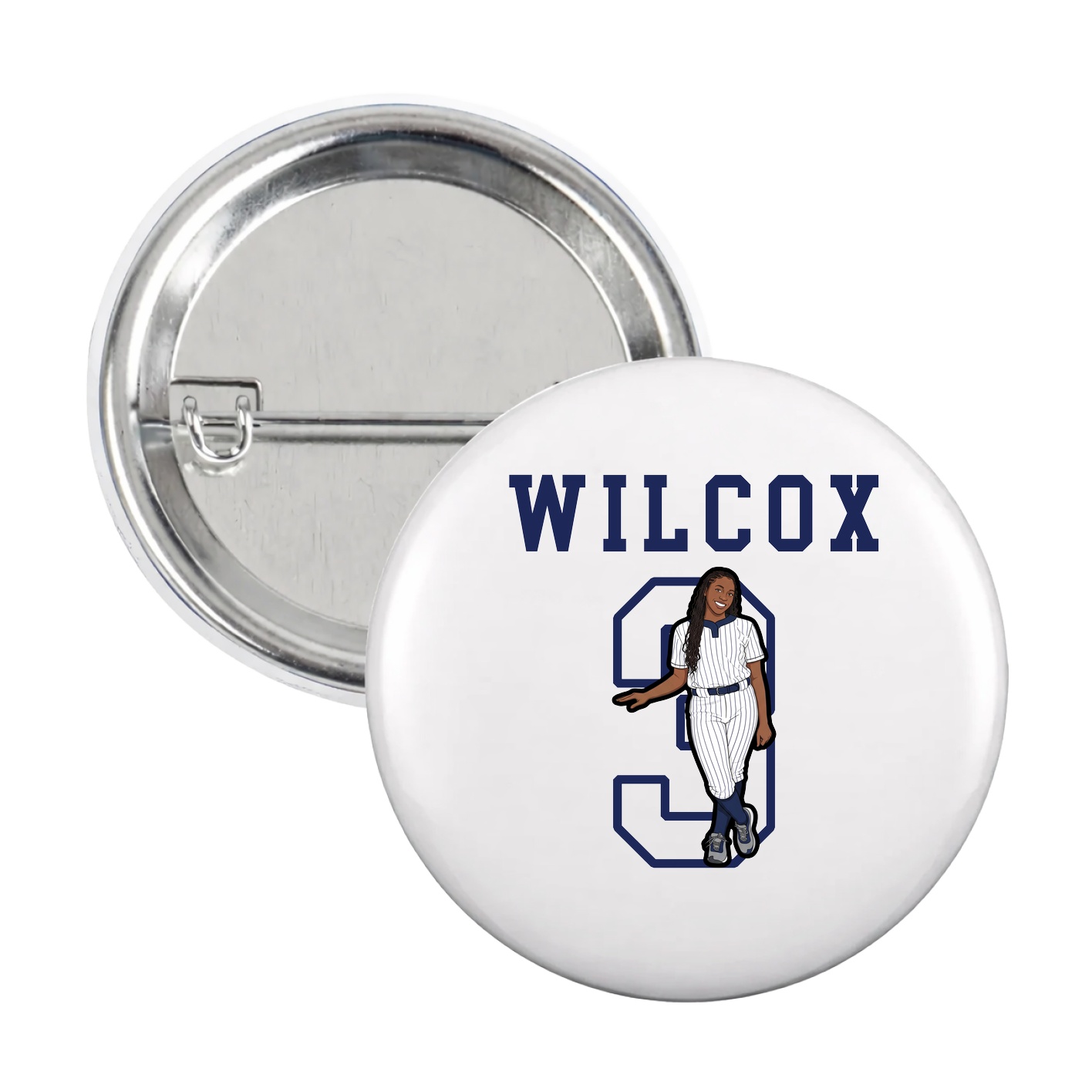 Game Day Button — Shirsey in White