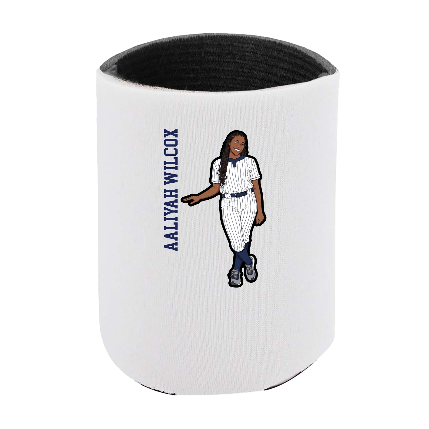 Can Holder — Name Vertical in White