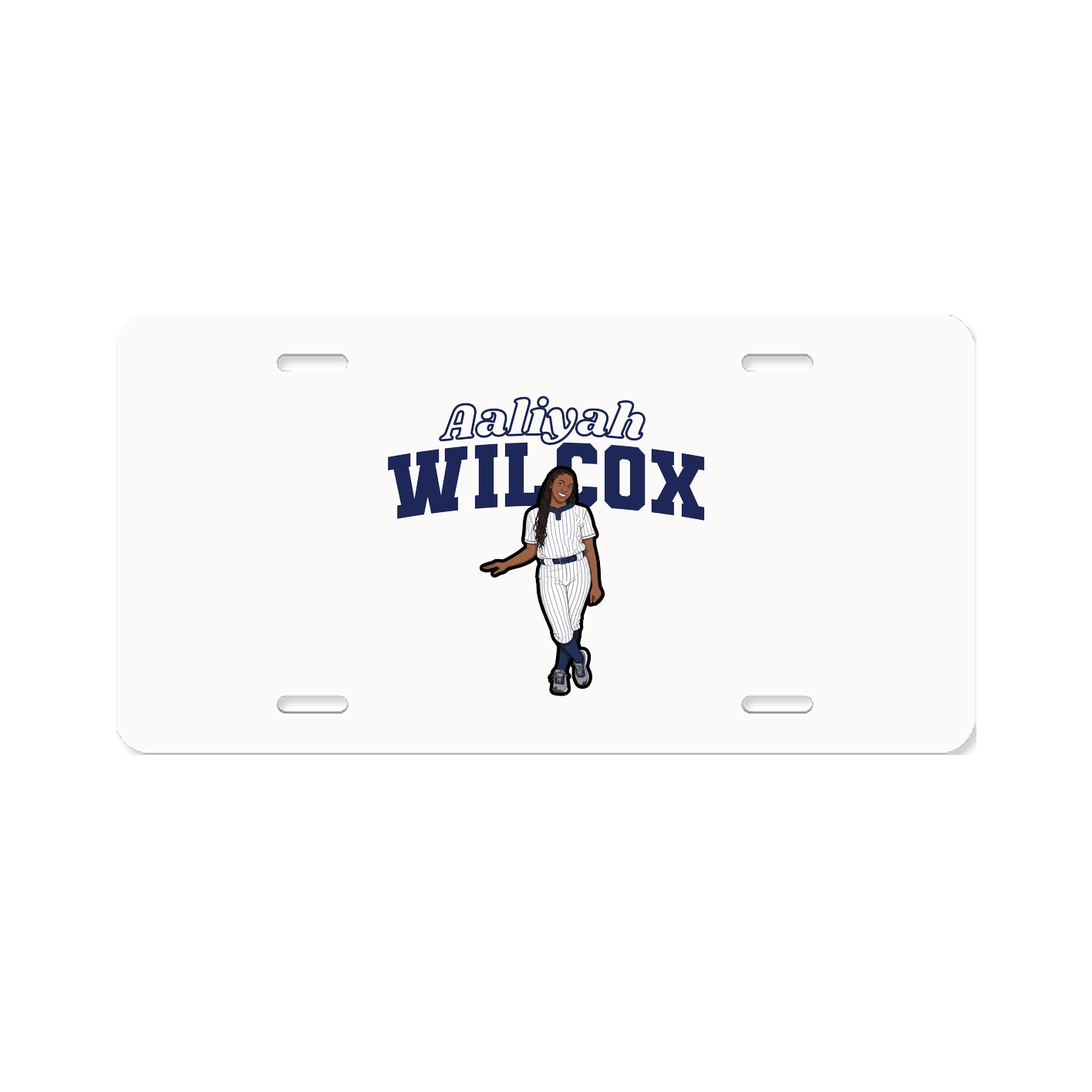 License Plate — Name Arch in Classic