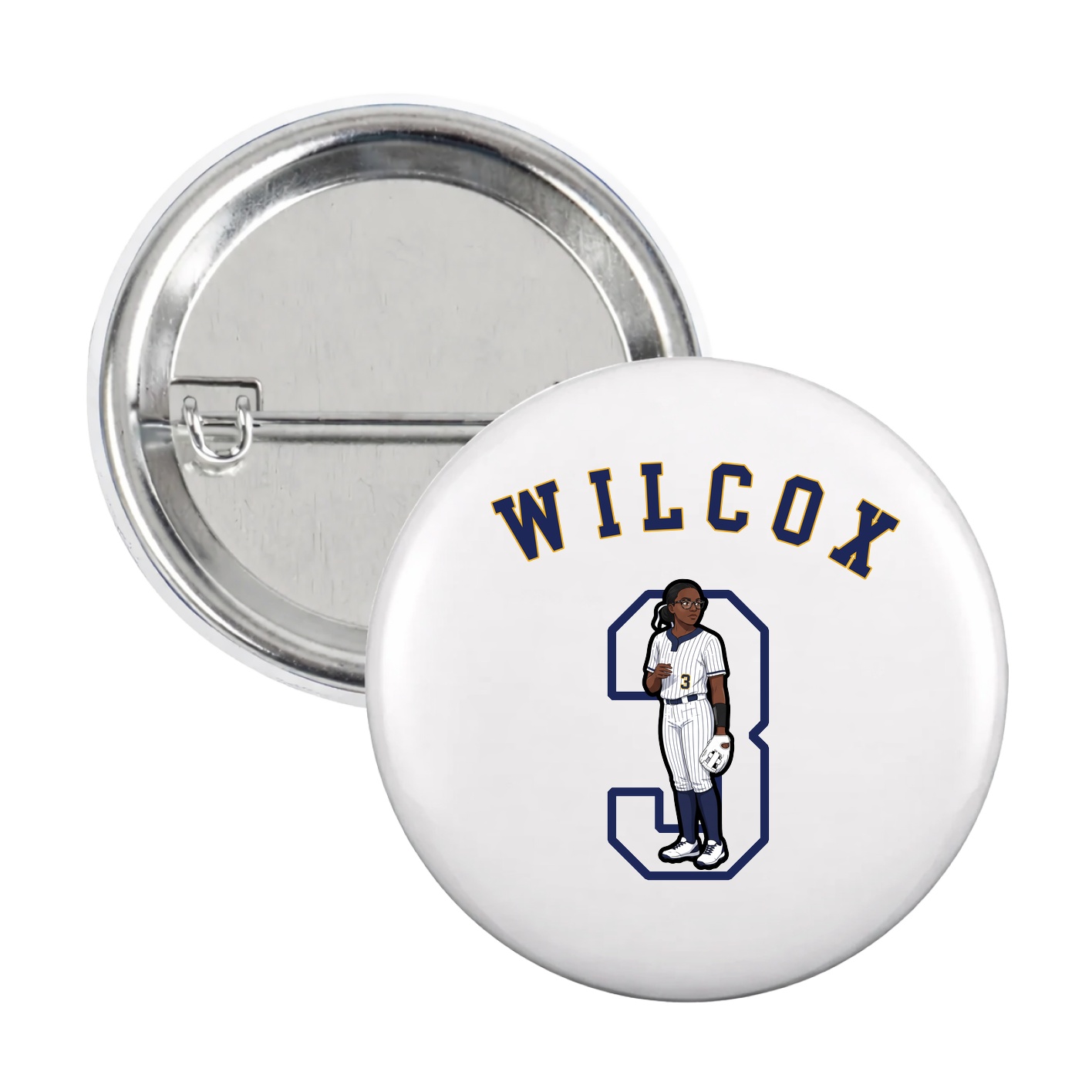Game Day Button — Shirsey Arch in White