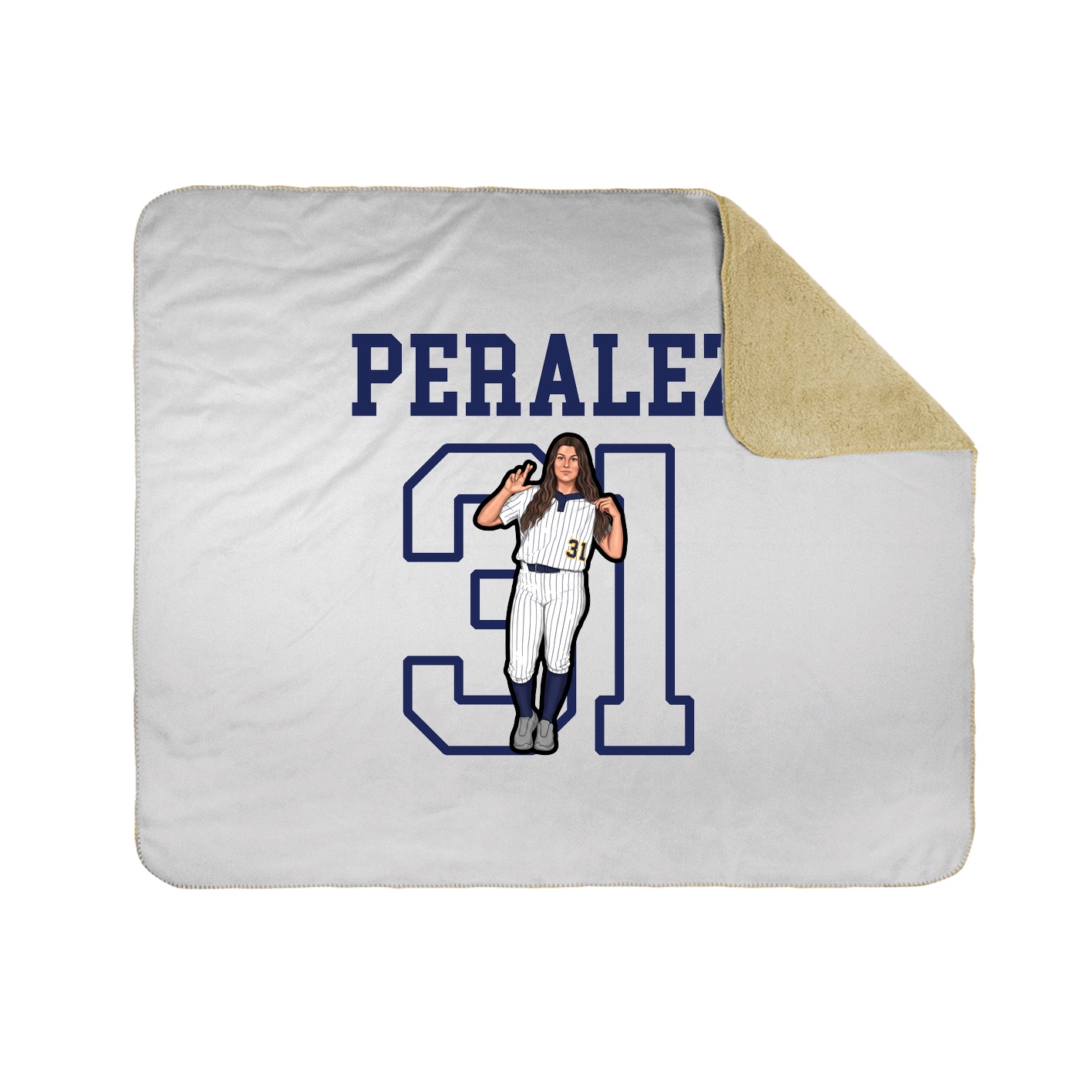 Throw Blanket — Shirsey in White
