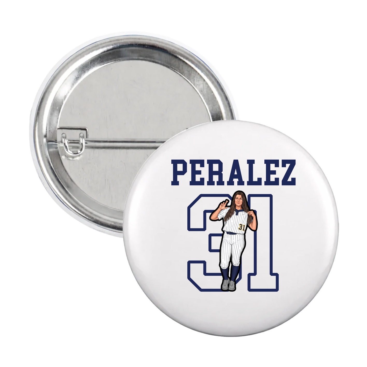 Game Day Button — Shirsey in White