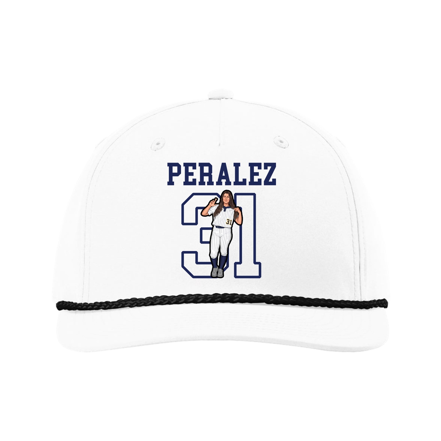 Five-Panel Classic Rope Cap — Shirsey in White