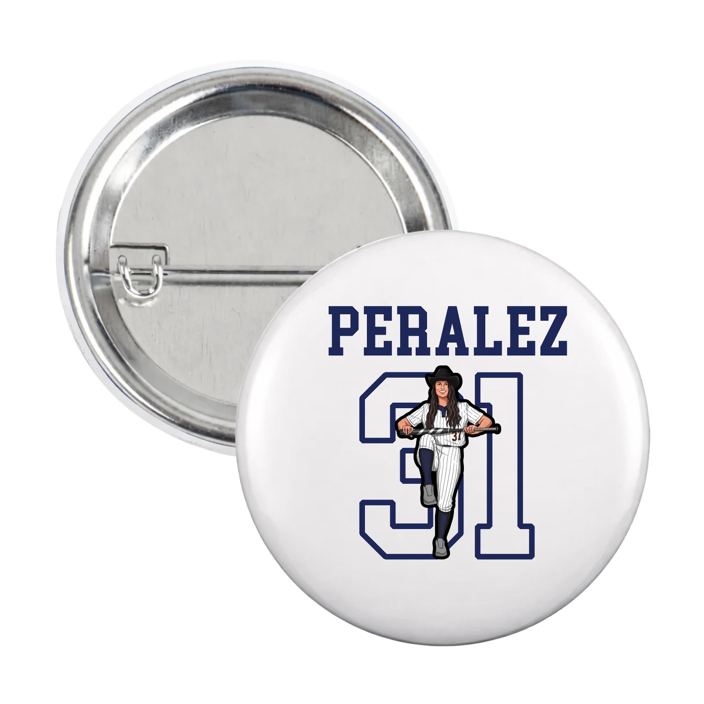 Game Day Button — Shirsey in White