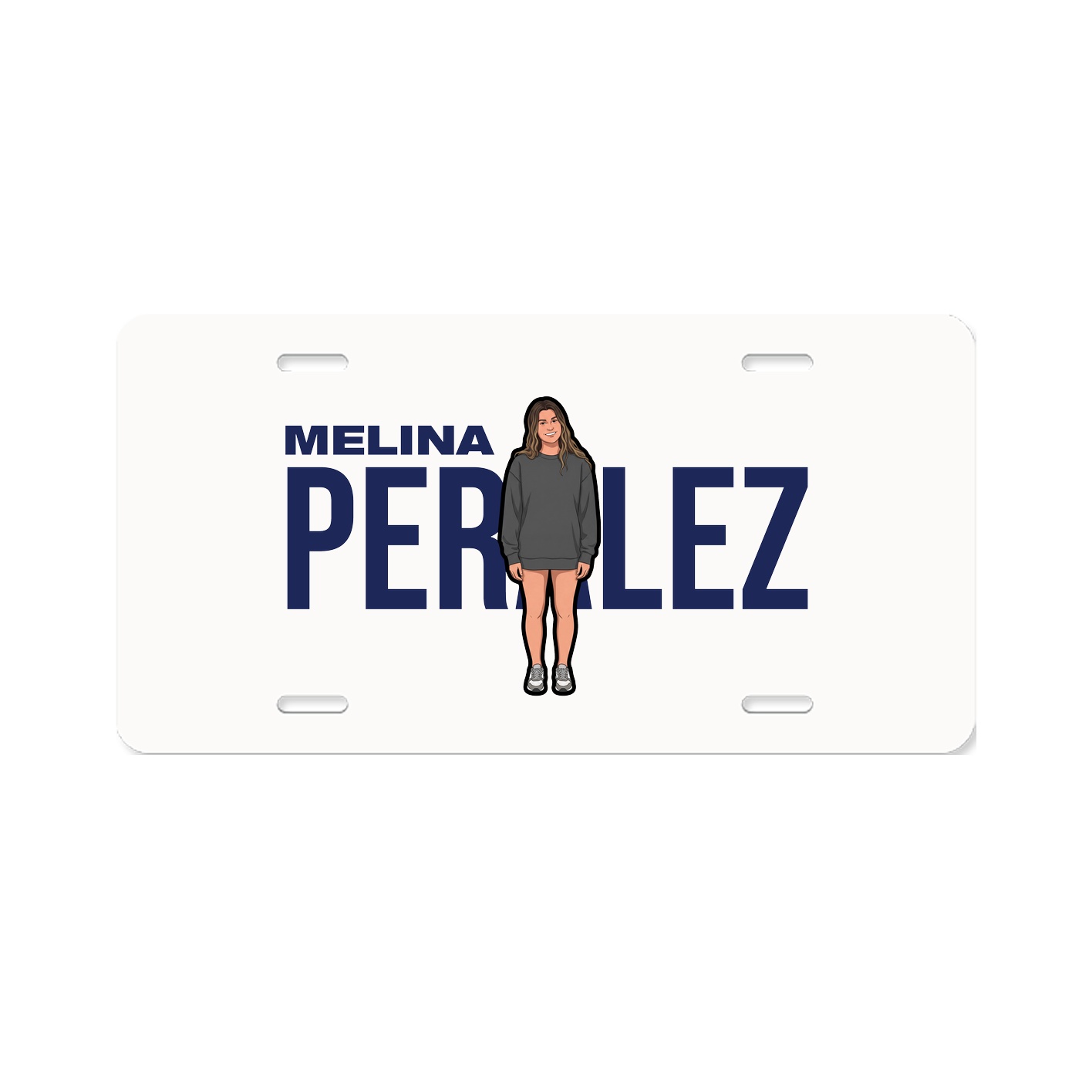 License Plate — Player Name in Classic