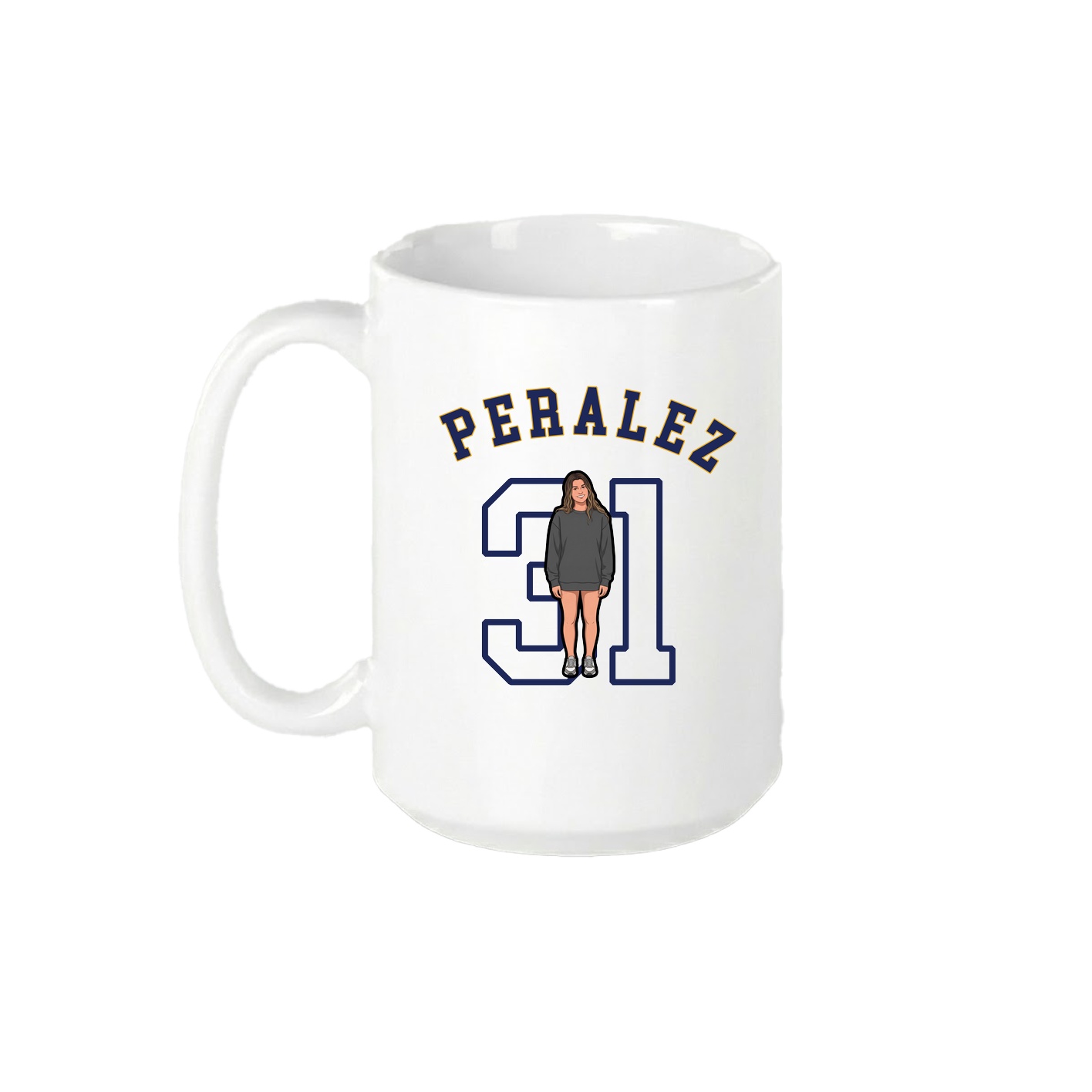 15oz Coffee Mug — Shirsey Arch in White