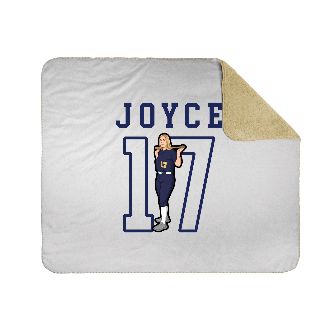 Throw Blanket — Shirsey in White