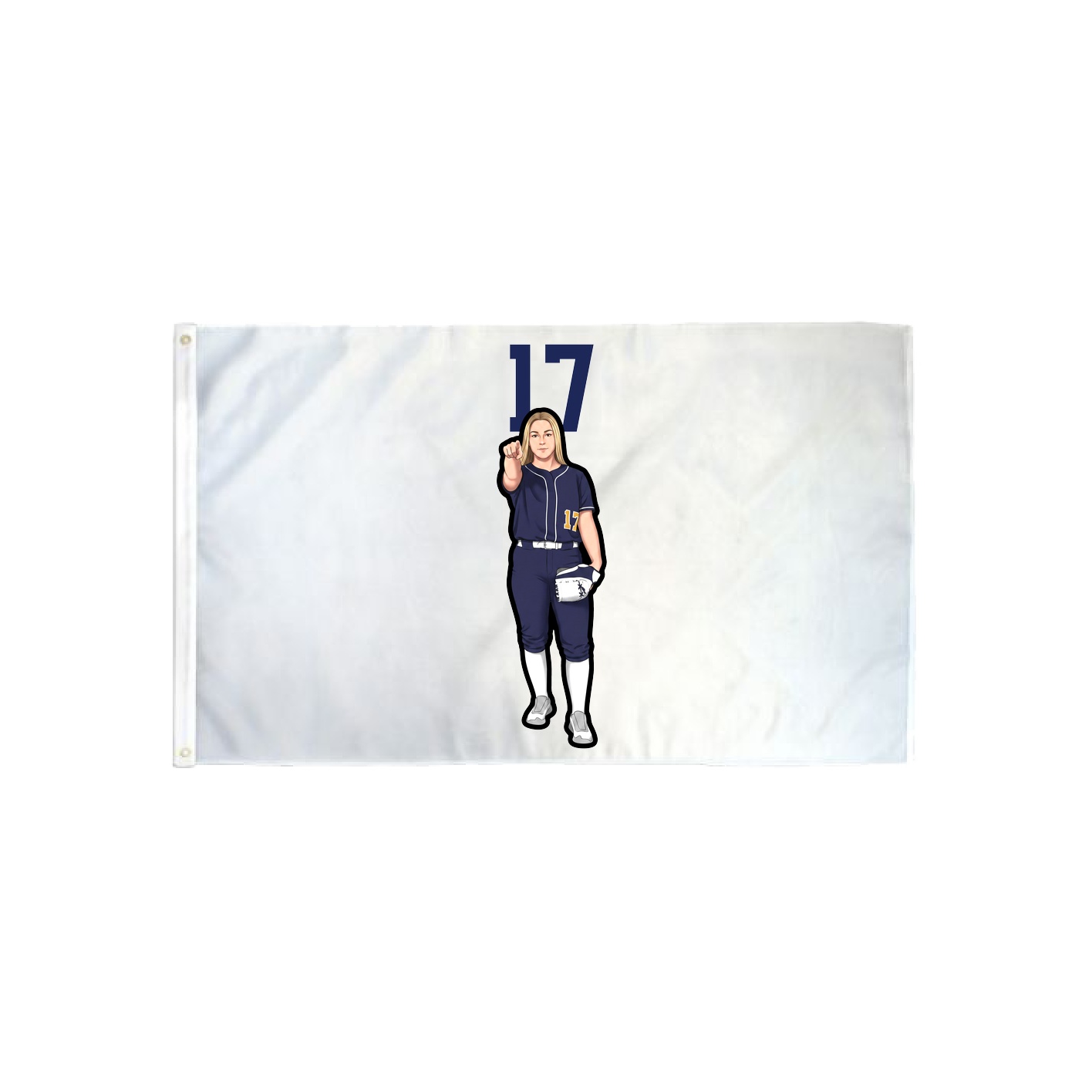 3x5 Flag — Number Top in Classic