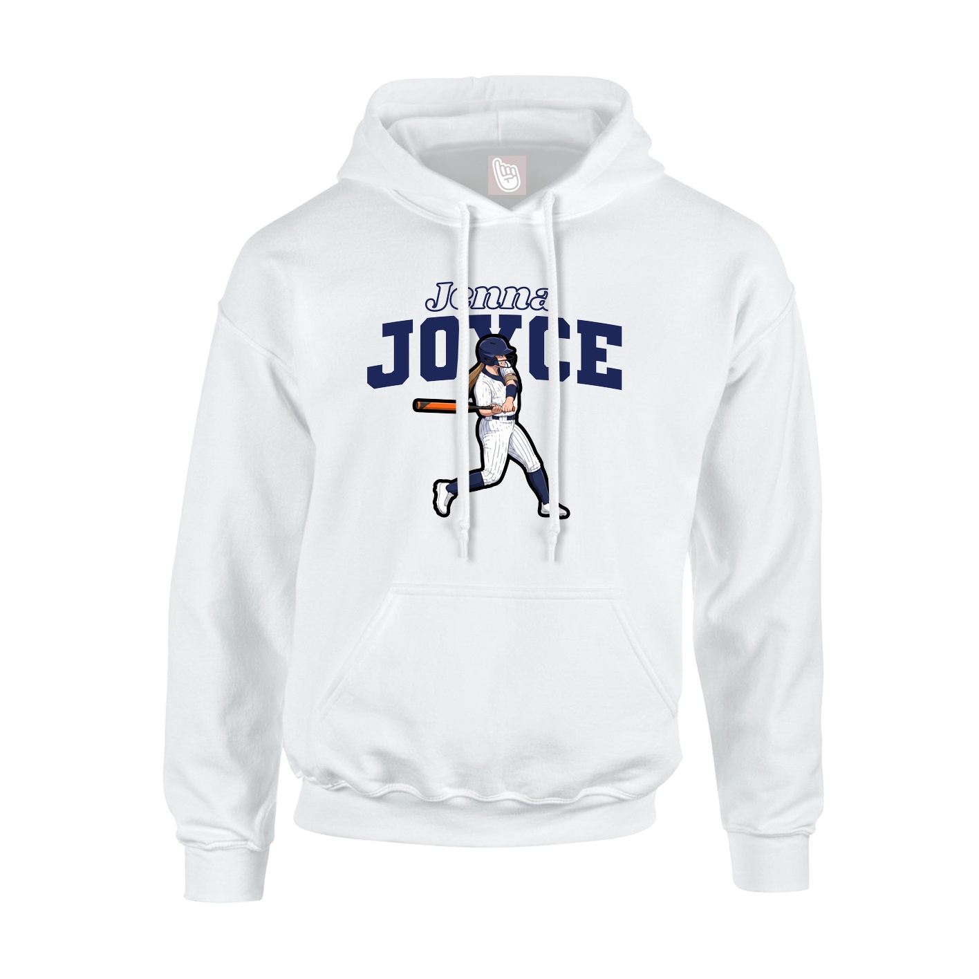 Hoodie — Name Arch in White