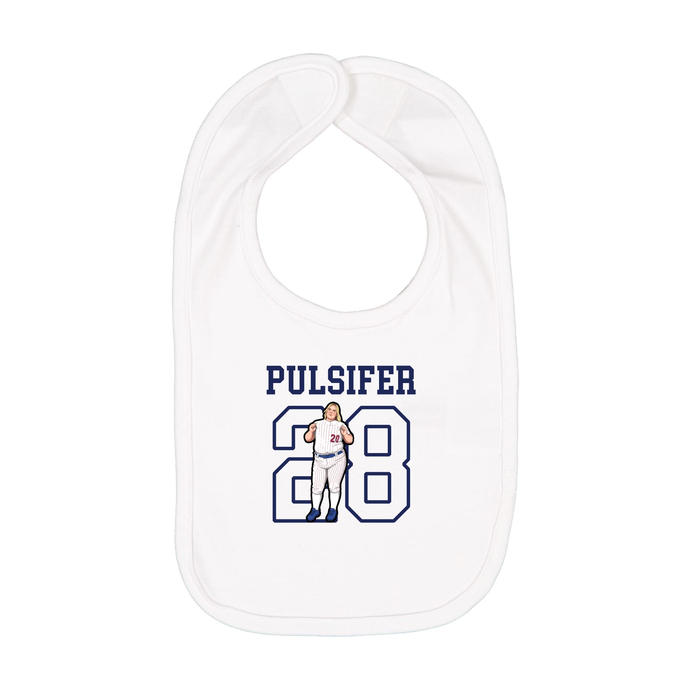 Infant Bib — Shirsey in White