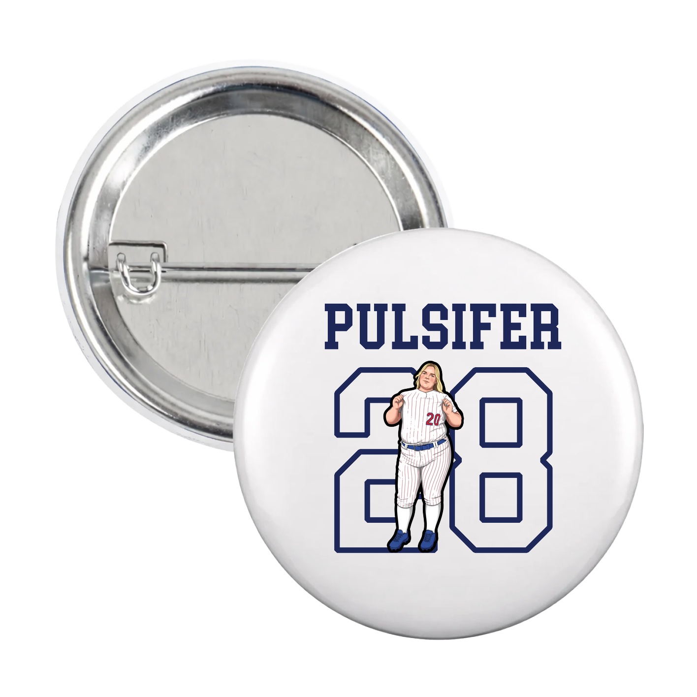 Game Day Button — Shirsey in White