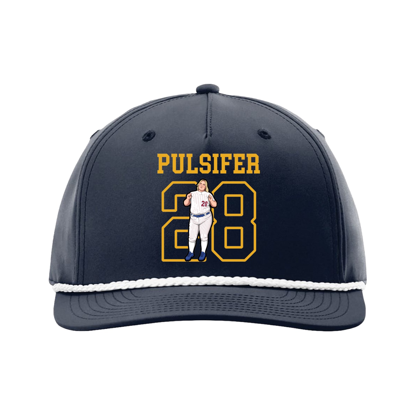 Five-Panel Classic Rope Cap — Shirsey in Navy