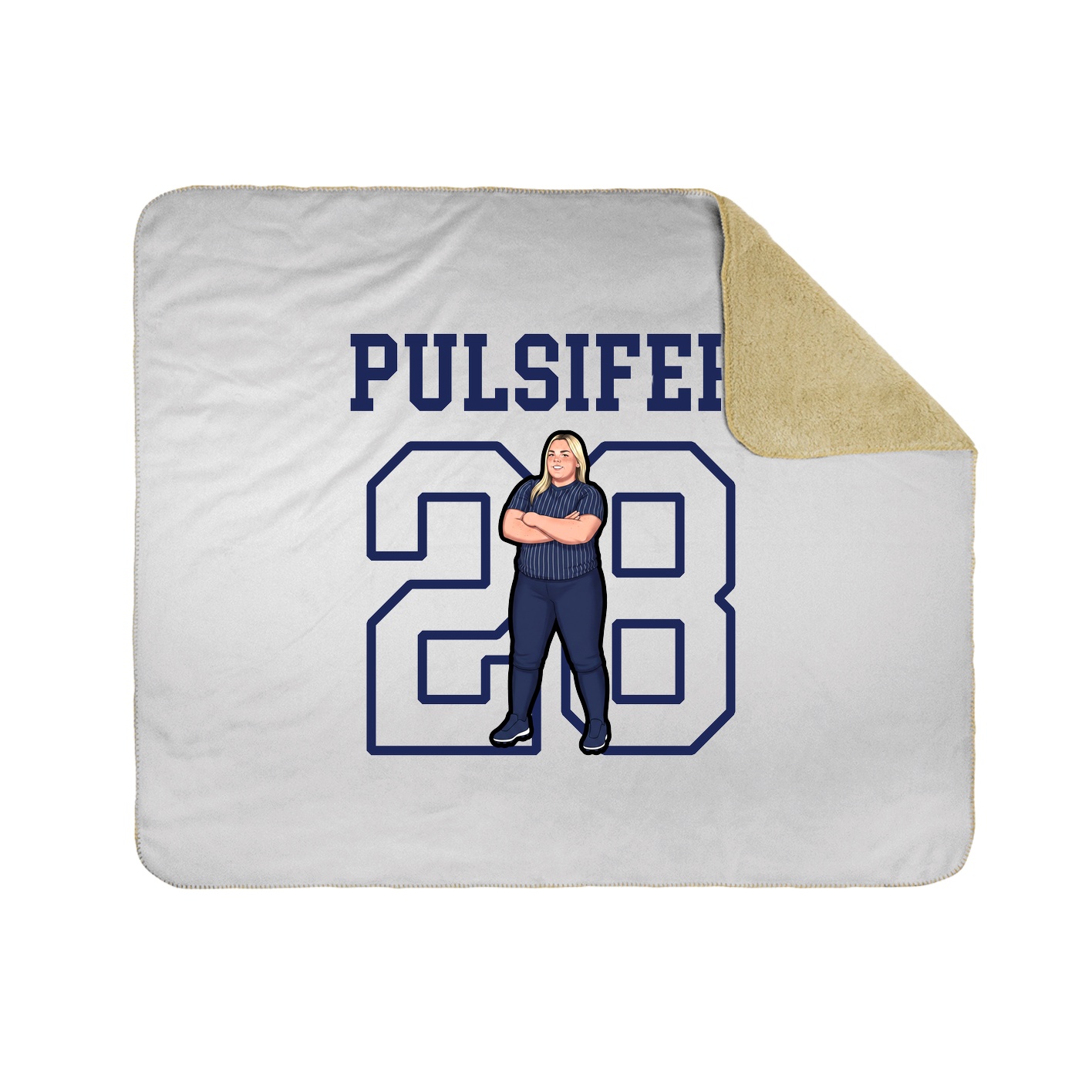 Throw Blanket — Shirsey in White