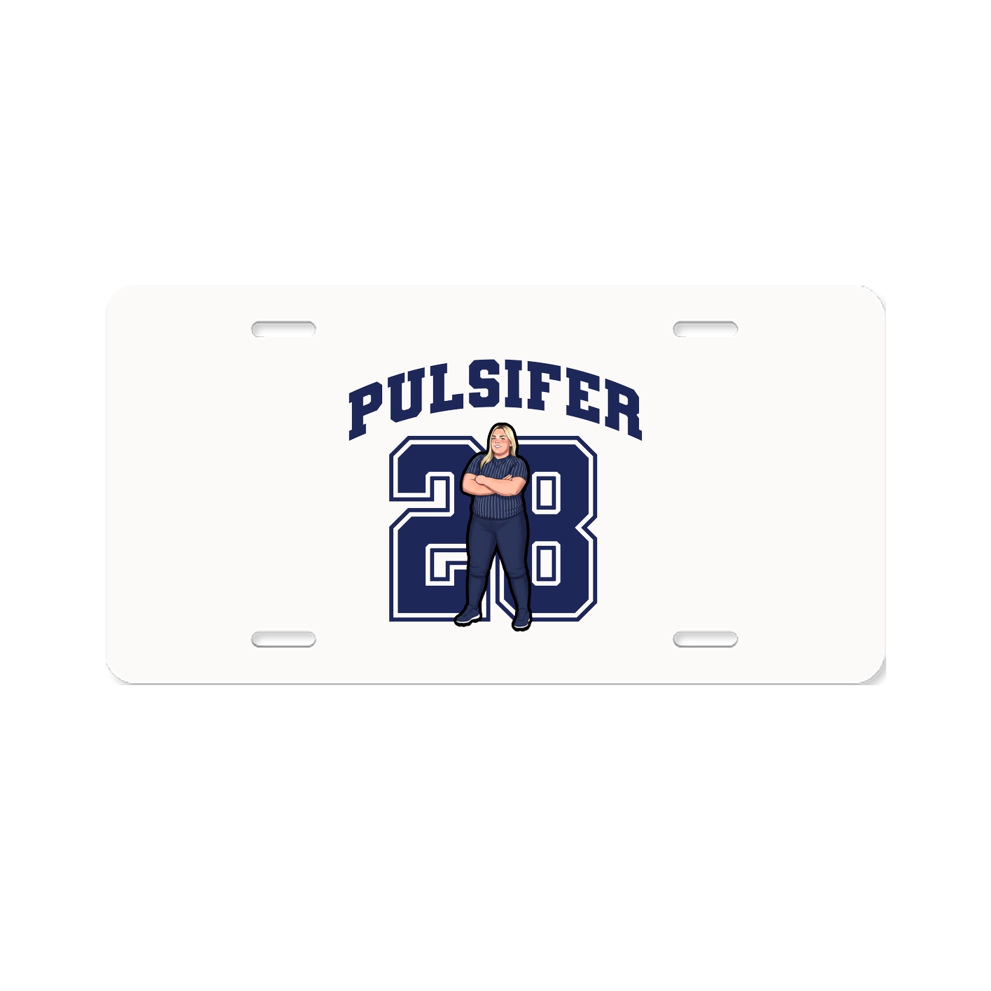 License Plate — Number in Classic
