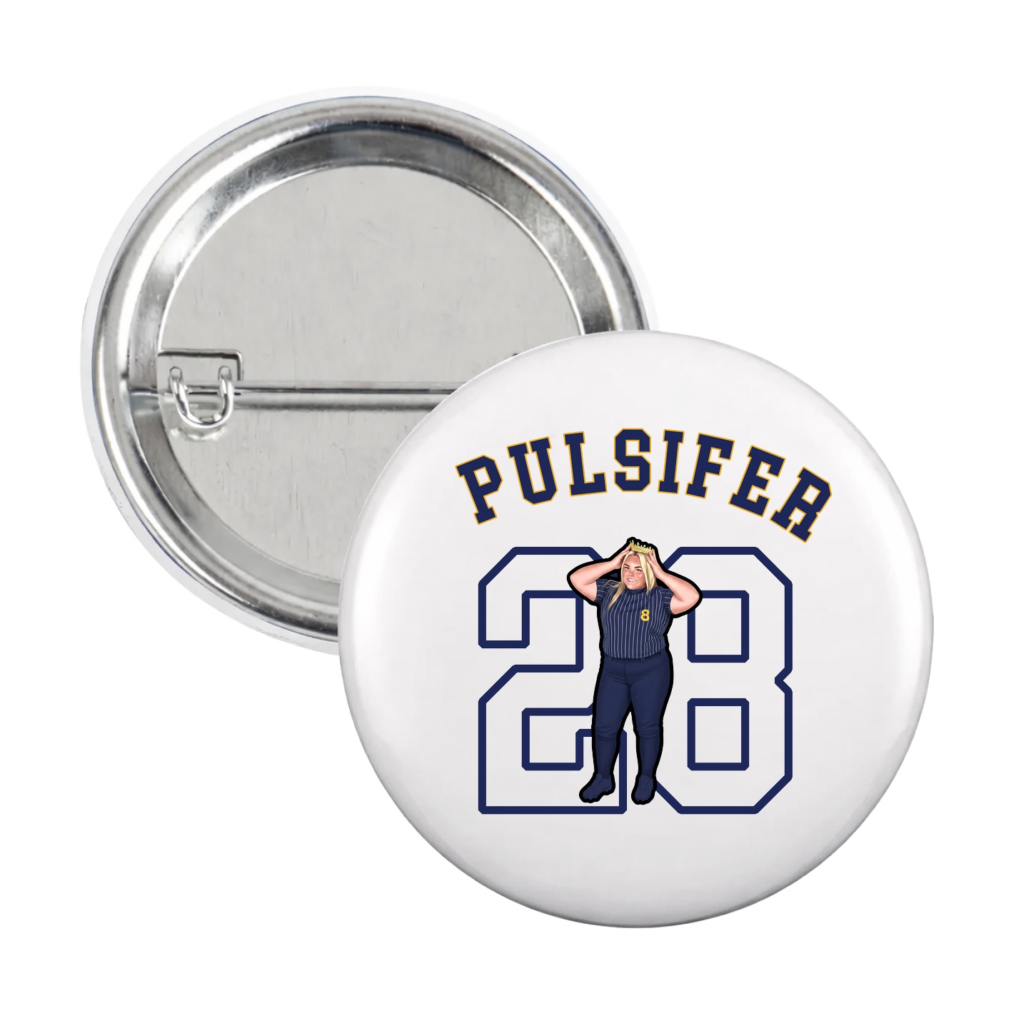 Game Day Button — Shirsey Arch in White