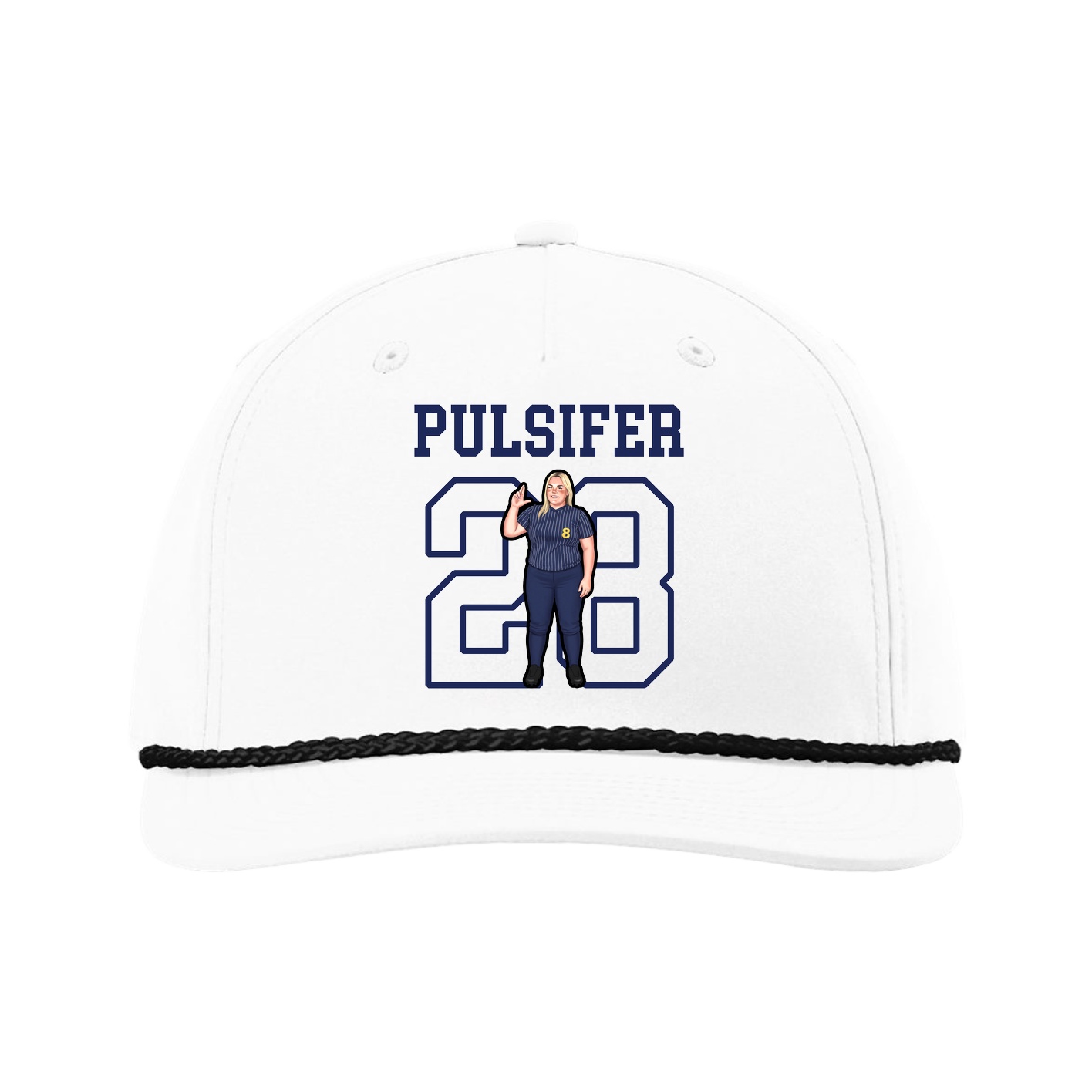 Five-Panel Classic Rope Cap — Shirsey in White