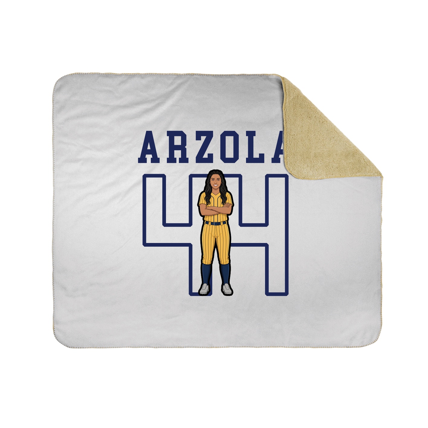 Throw Blanket — Shirsey in White