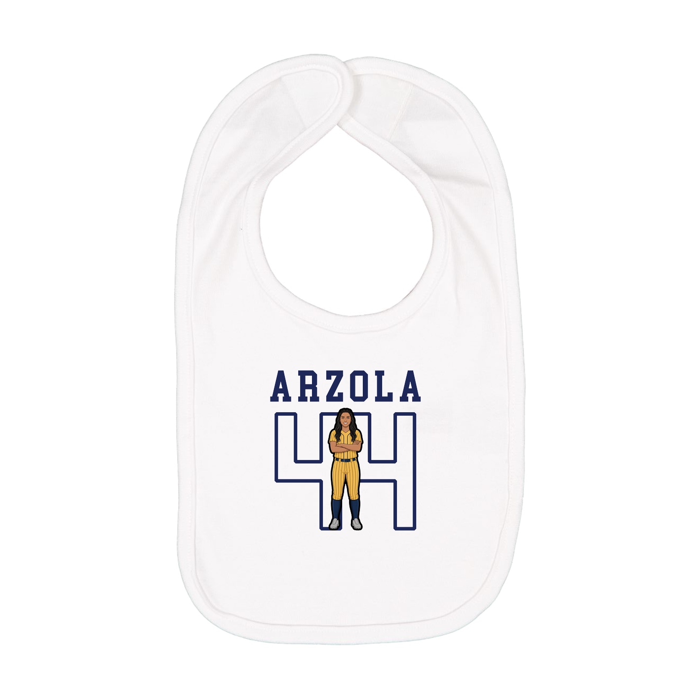 Infant Bib — Shirsey in White