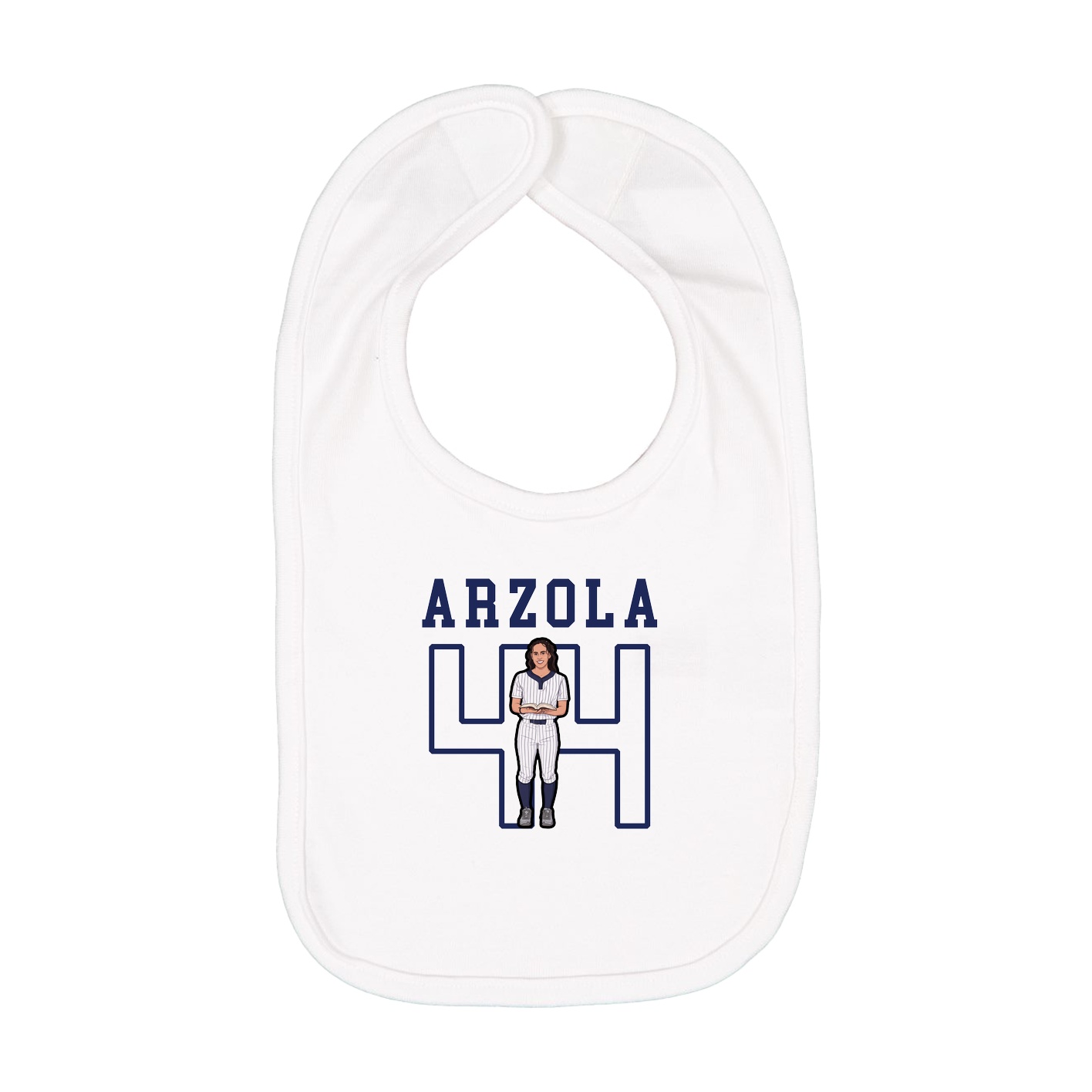 Infant Bib — Shirsey in White