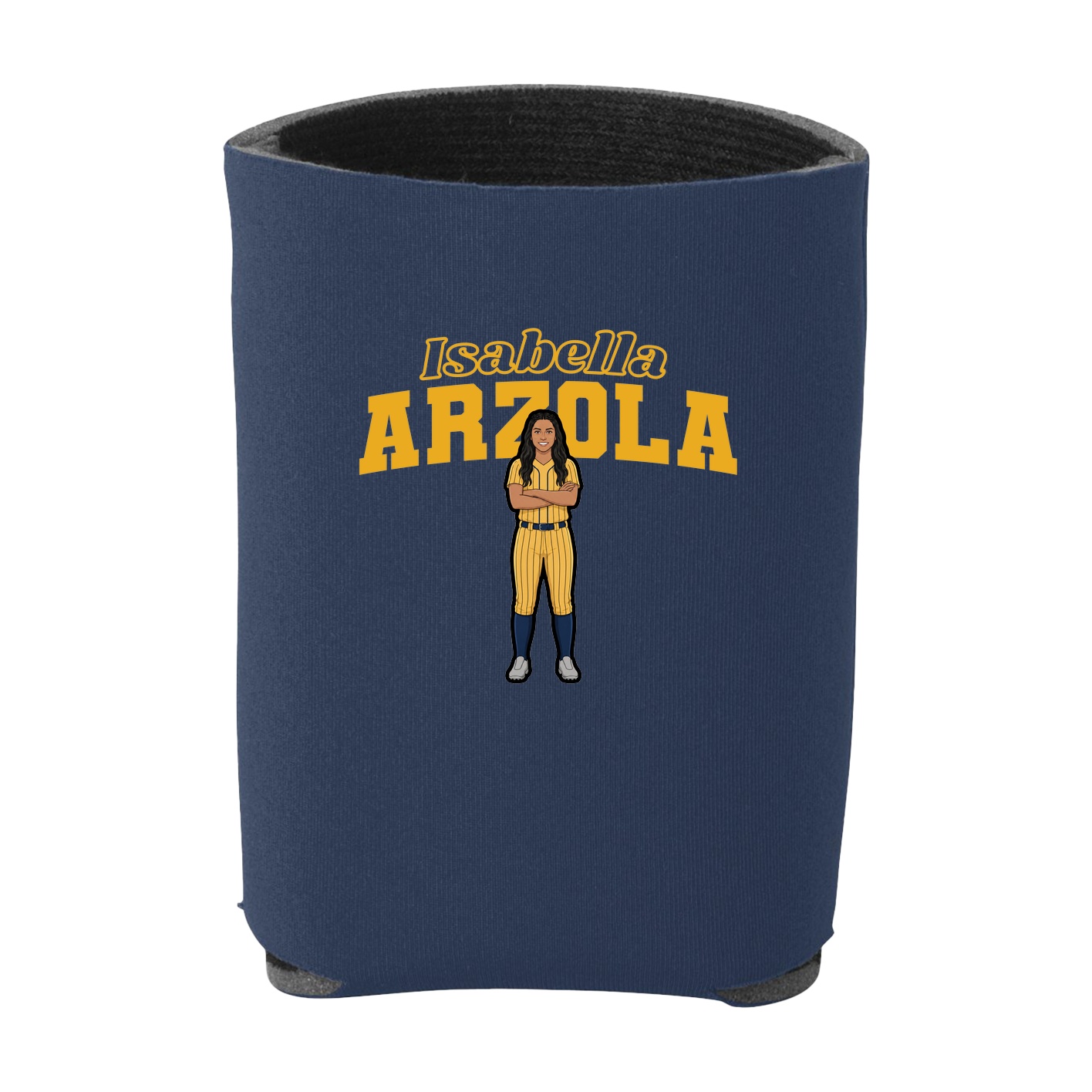 Can Holder — Name Arch in Navy
