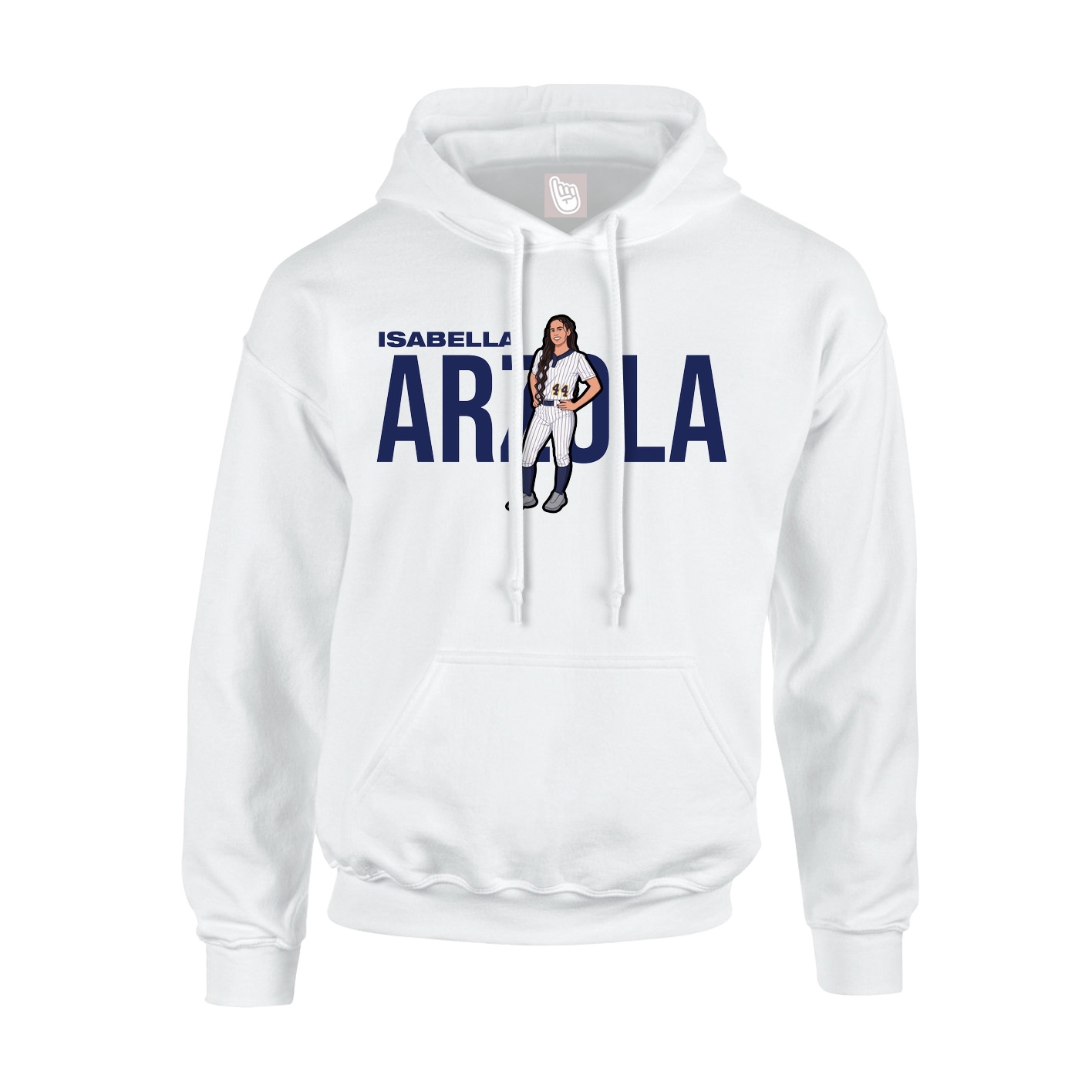 Youth Hoodie — Player Name in White