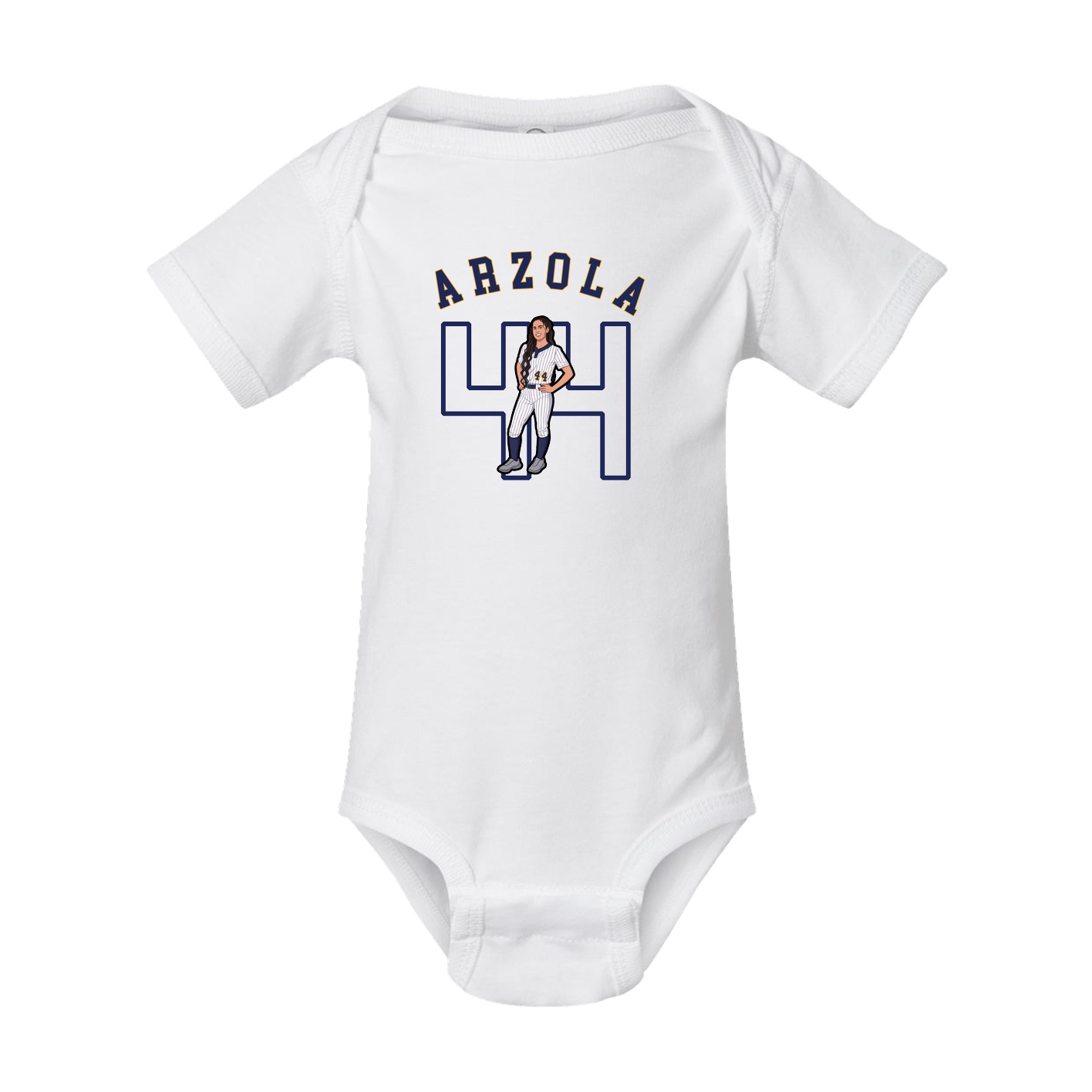Baby Onesie — Shirsey Arch in White