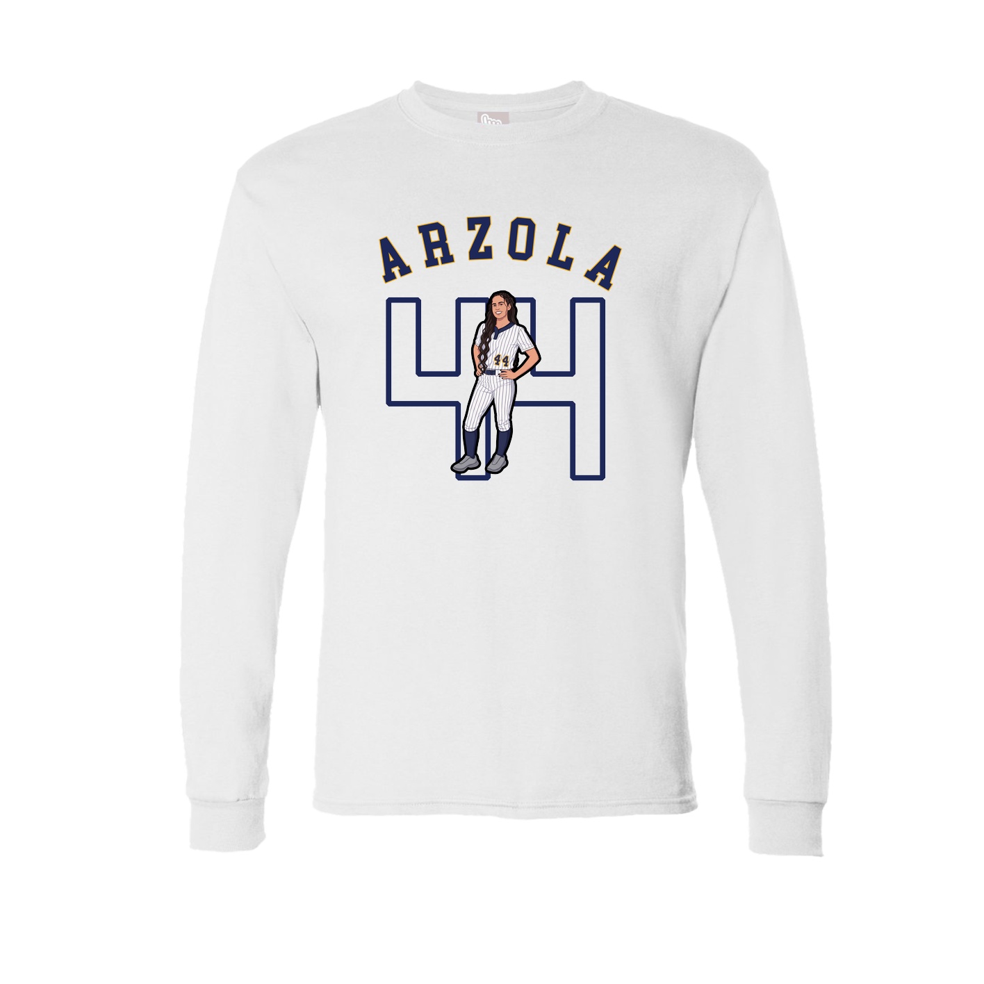 Long Sleeve Tee — Shirsey Arch in White